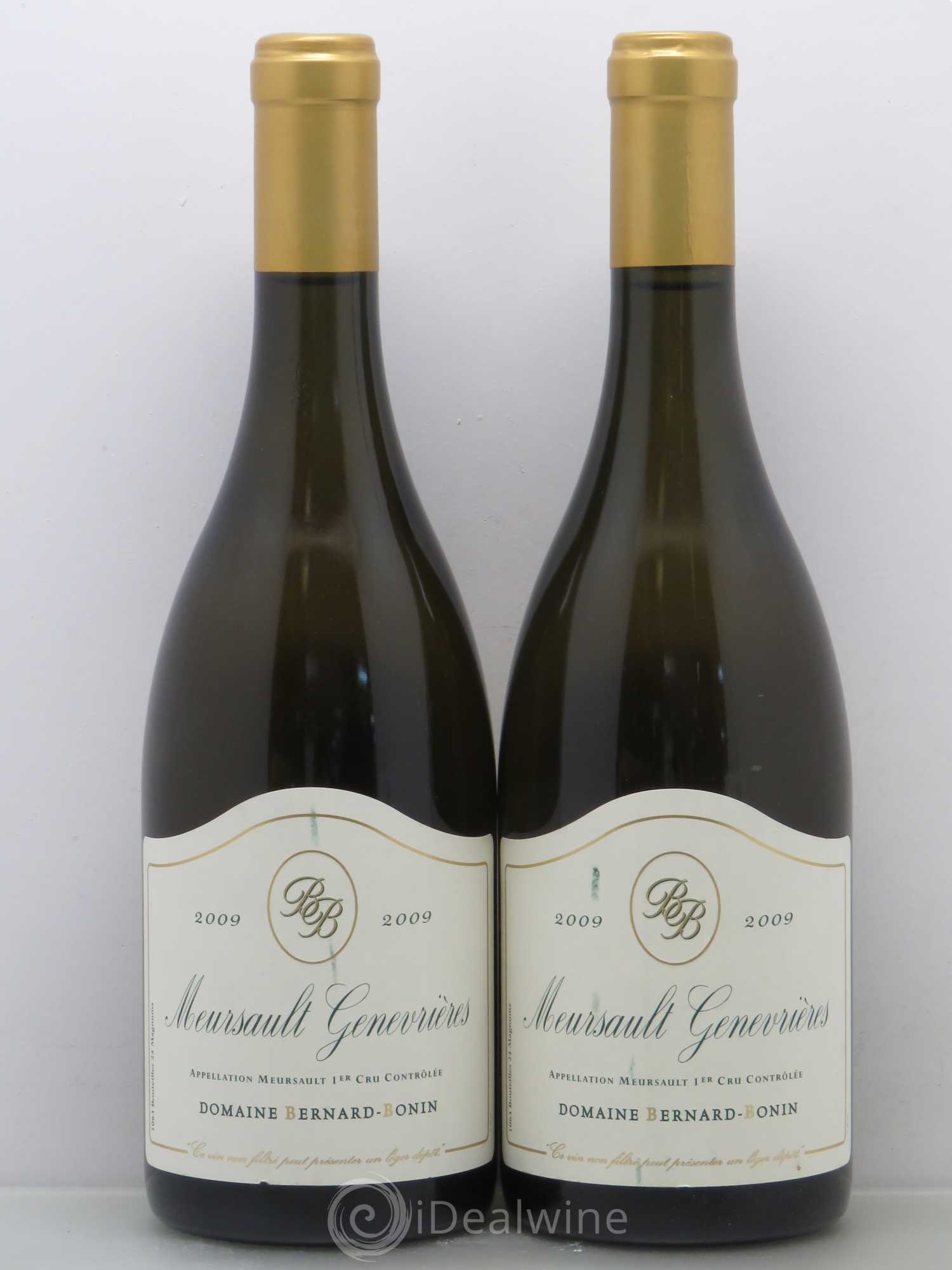 Meursault 1er Cru Les Genevrières Domaine Bernard Bonin 2009 - Posten von 2 Flaschen - 0