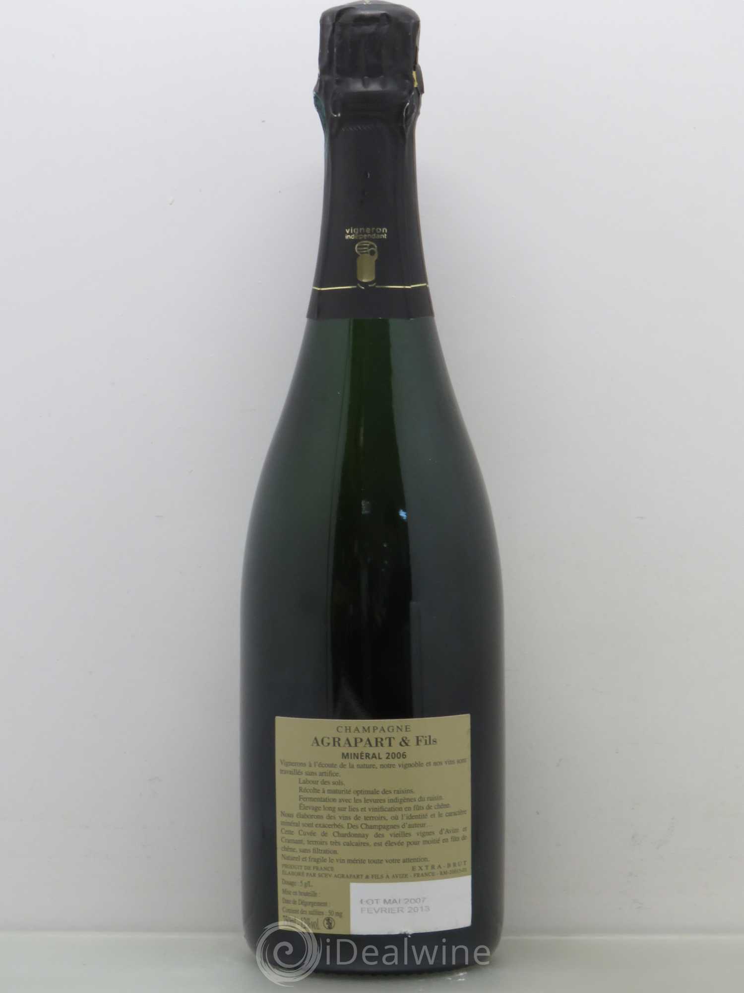 Minéral Blanc de Blancs  Extra-Brut Agrapart & Fils 2006 - Lot de 1 bouteille - 1
