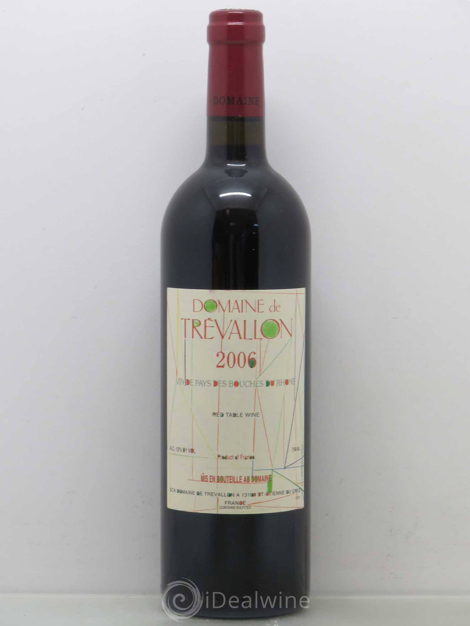 Coteaux d'Aix-en-Provence Trévallon (Domaine de) Eloi Dürrbach 2006 - Lot de 1 bouteille - 0