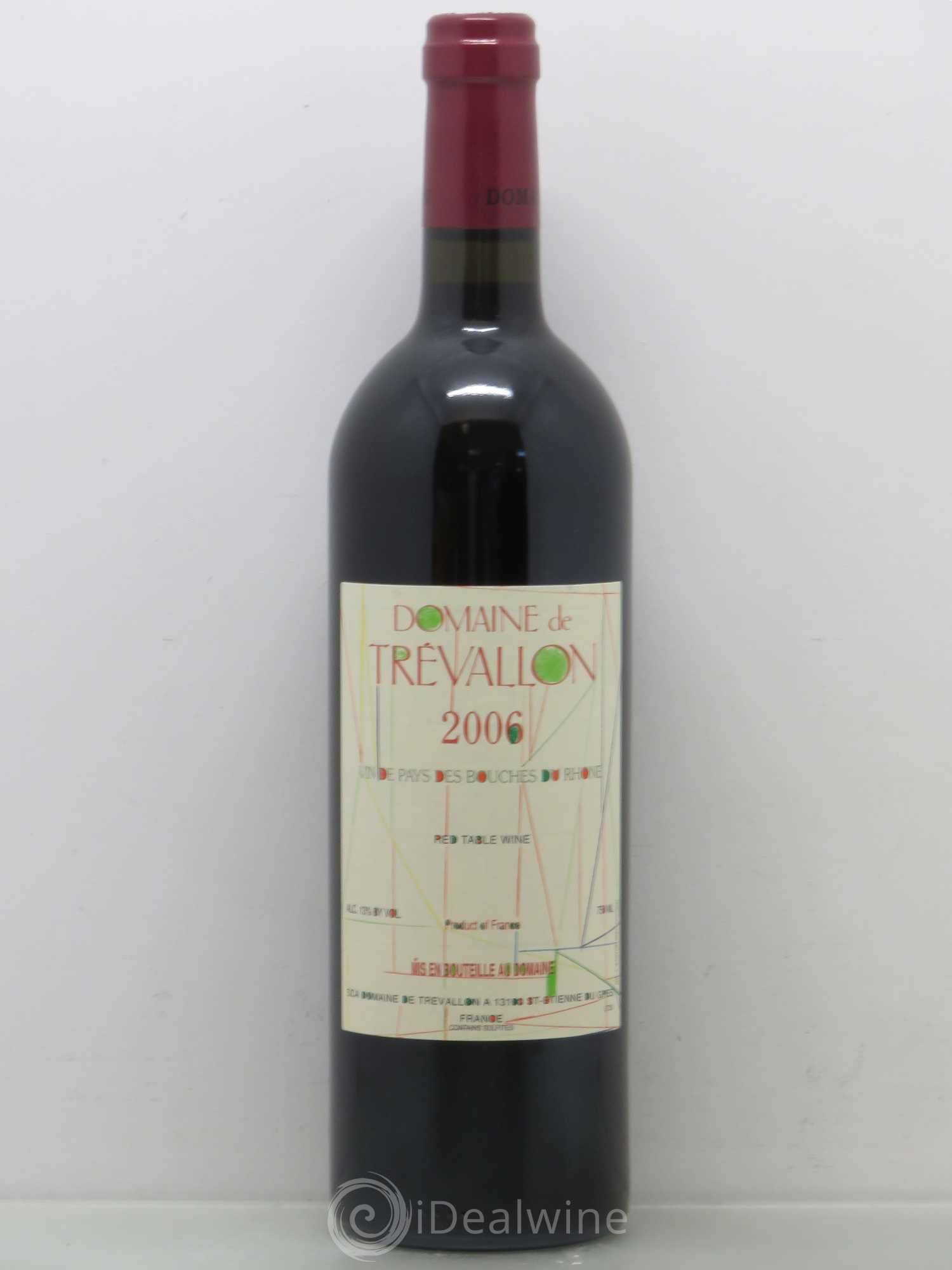 Coteaux d'Aix-en-Provence Trévallon (Domaine de) Eloi Dürrbach 2006 - Lot de 1 bouteille - 0