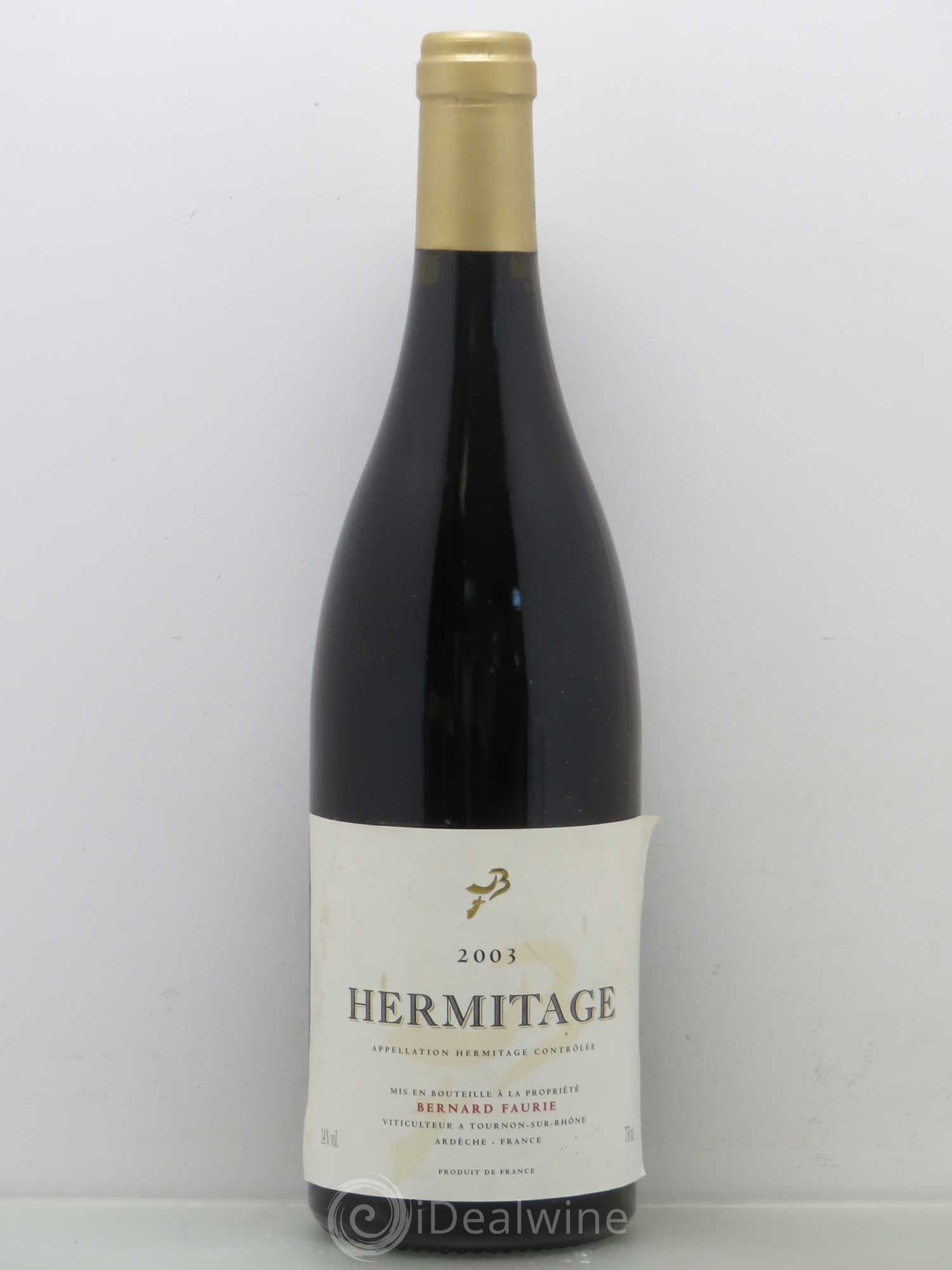 Hermitage Bernard Faurie Assemblage 2003 - Posten von 1 Flasche - 0
