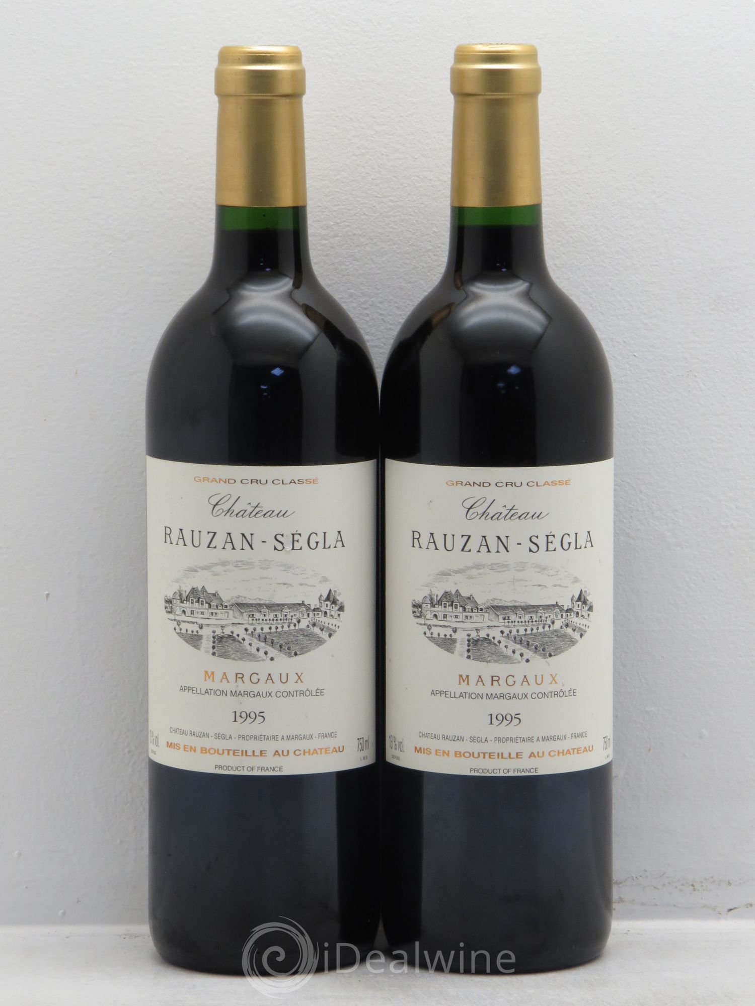 Château Rauzan Ségla Grand Cru Classé 1995 - Lot de 2 bouteilles - 0