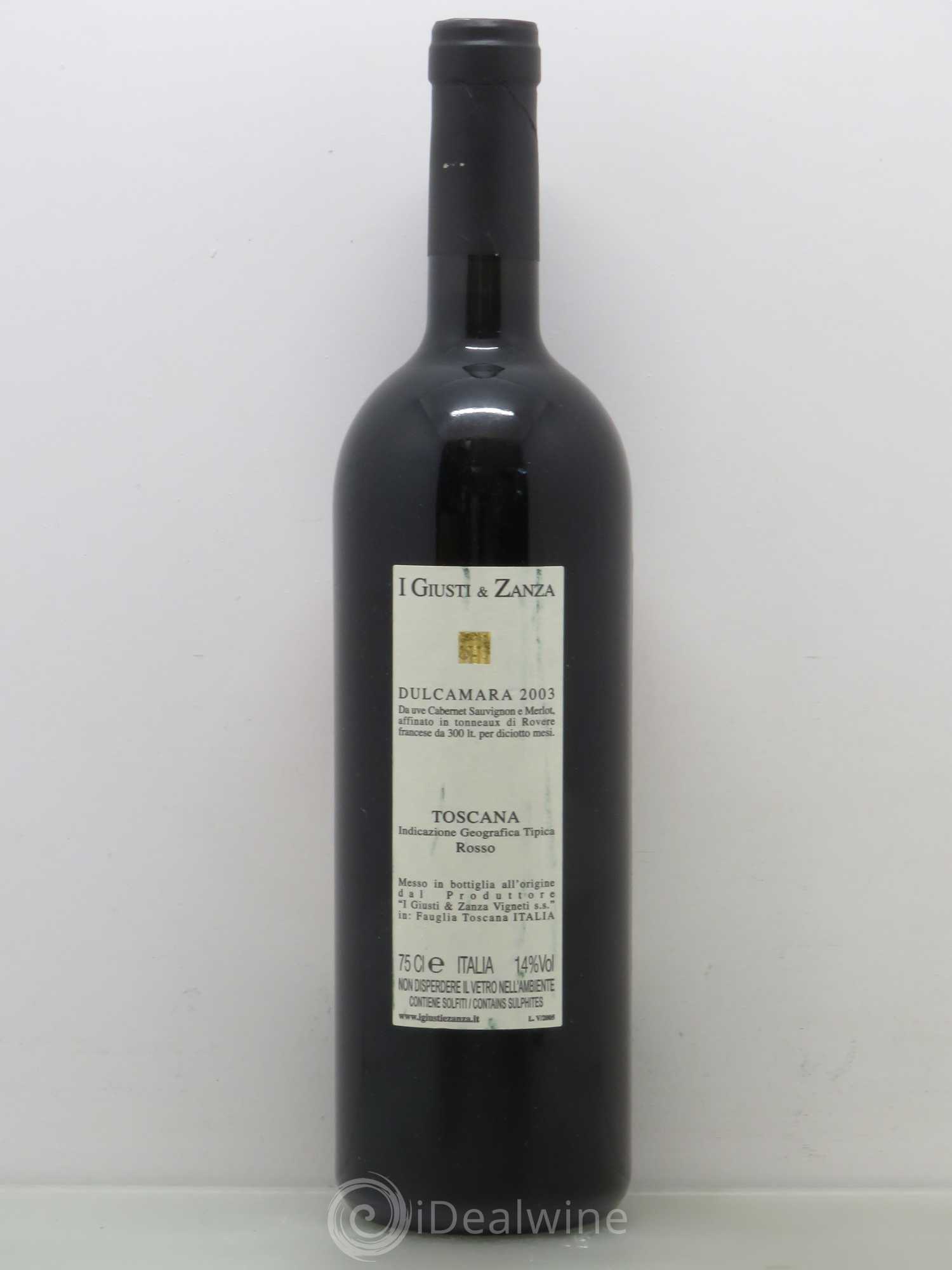 Toscana IGT I Giusti & Zanza Dulcamara 2003 - Posten von 1 Flasche - 1