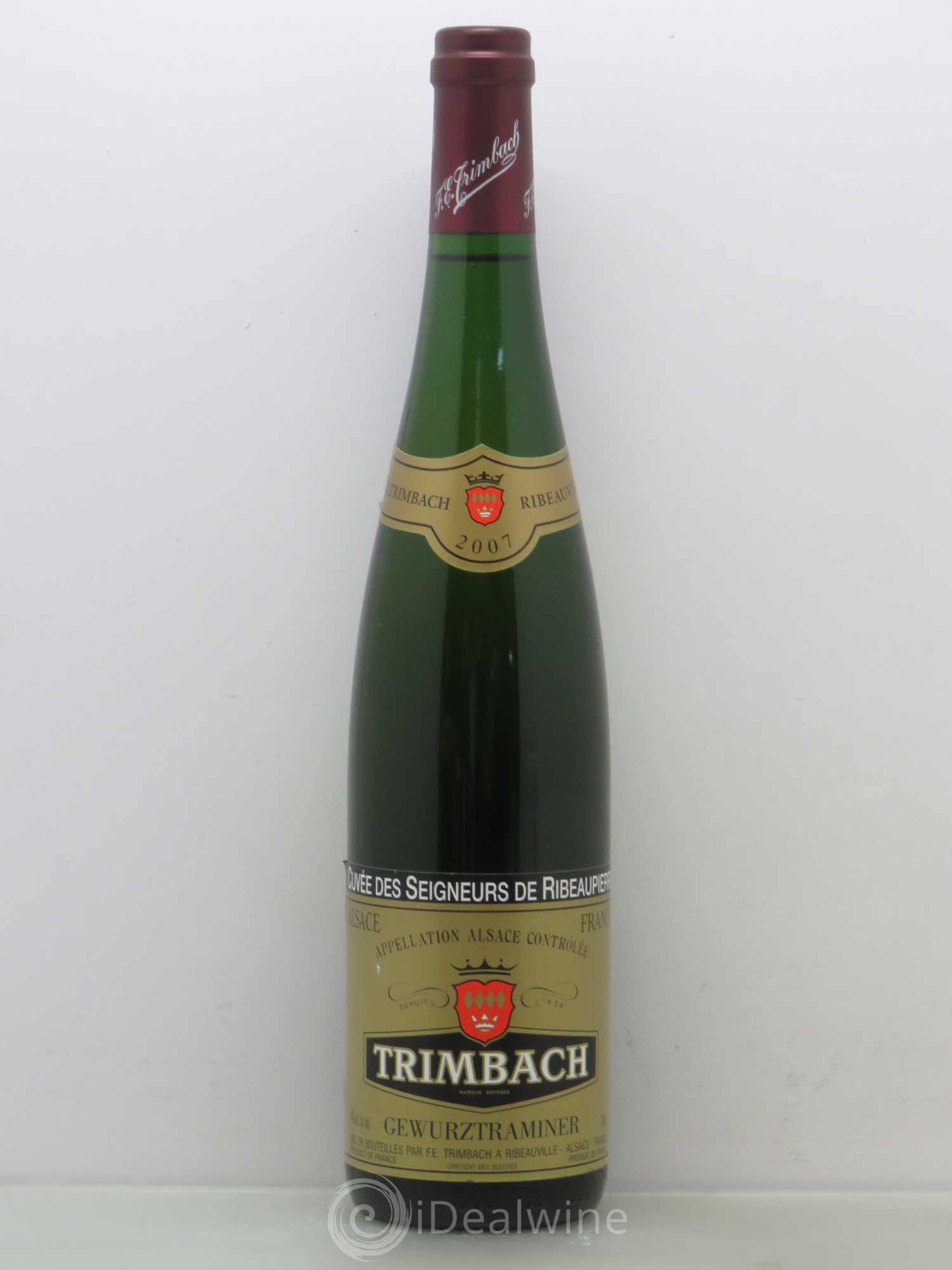 Alsace Gewurztraminer Seigneurs de Ribeaupierre Trimbach (Domaine) 2007 - Lot de 1 bouteille - 0