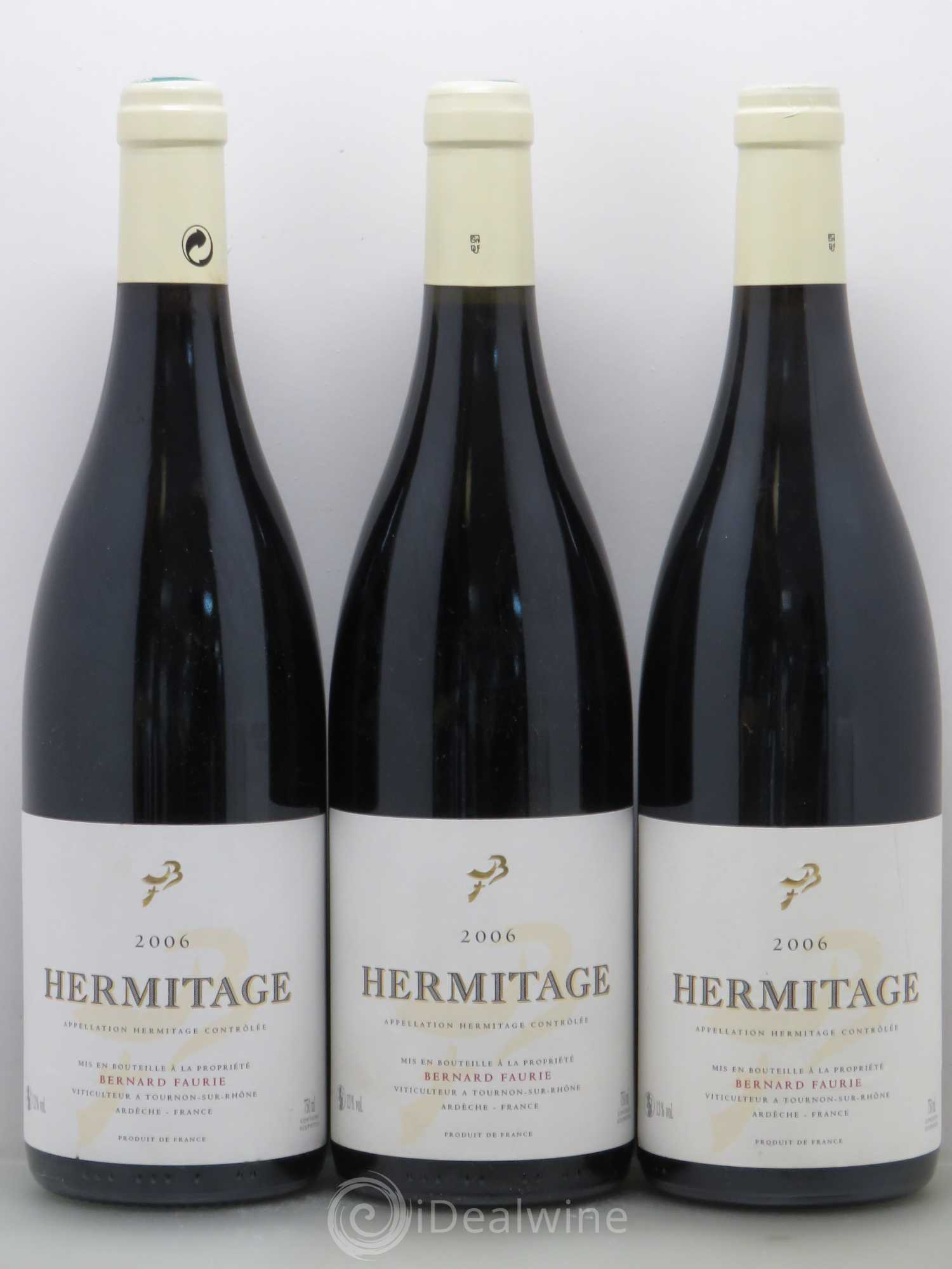 Hermitage Bernard Faurie Greffieux 2006 - Posten von 3 Flaschen - 0