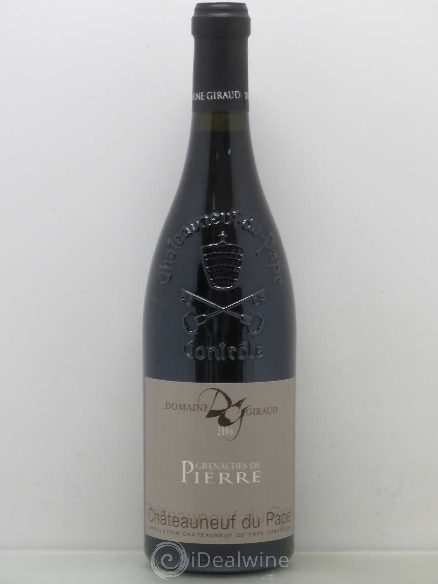 Châteauneuf-du-Pape Les Grenaches De Pierre Giraud (Domaine) 2006 - Lot de 1 bouteille - 0