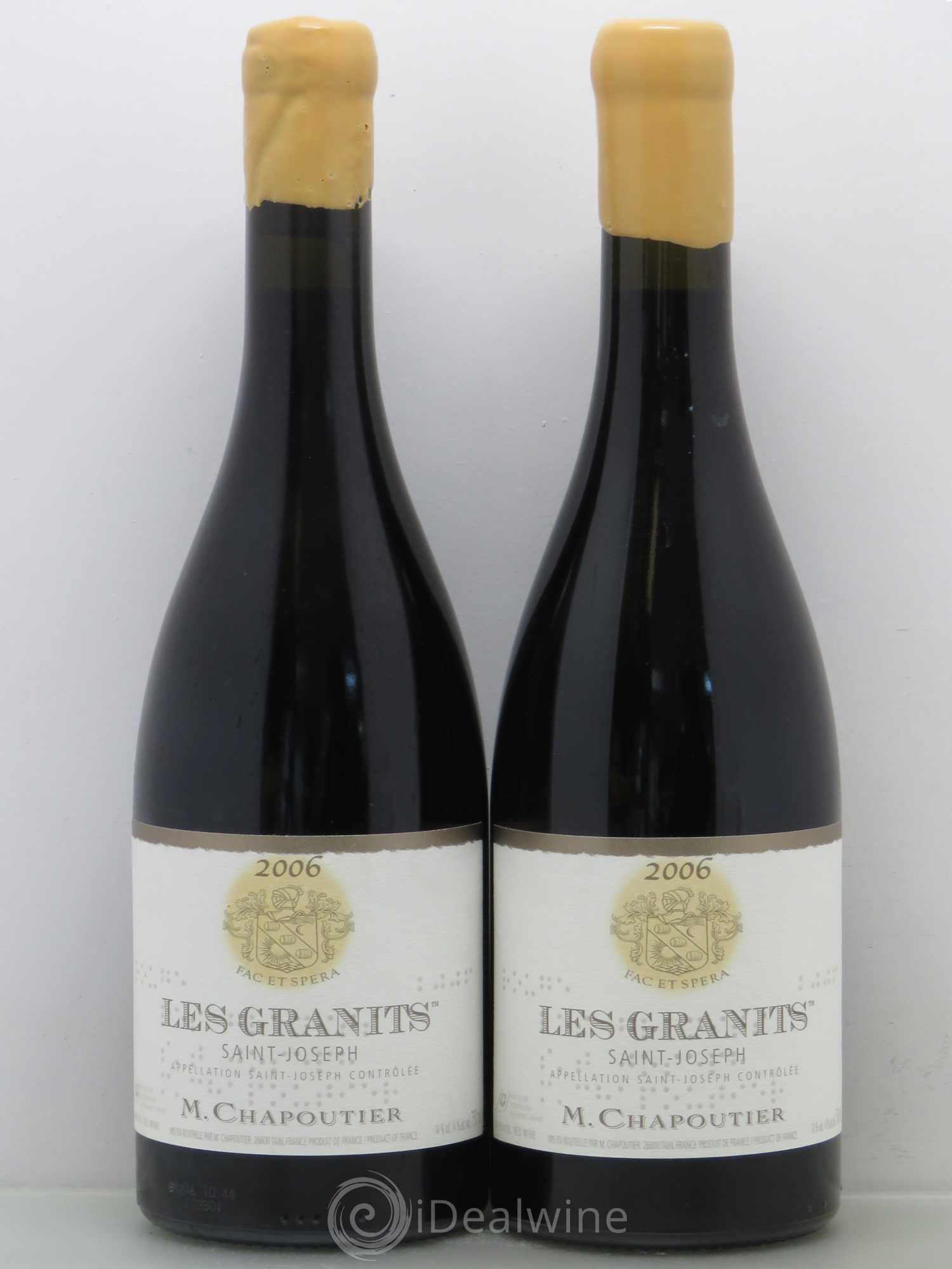 Saint-Joseph Les Granits Chapoutier 2006 - Lot de 2 bouteilles - 0