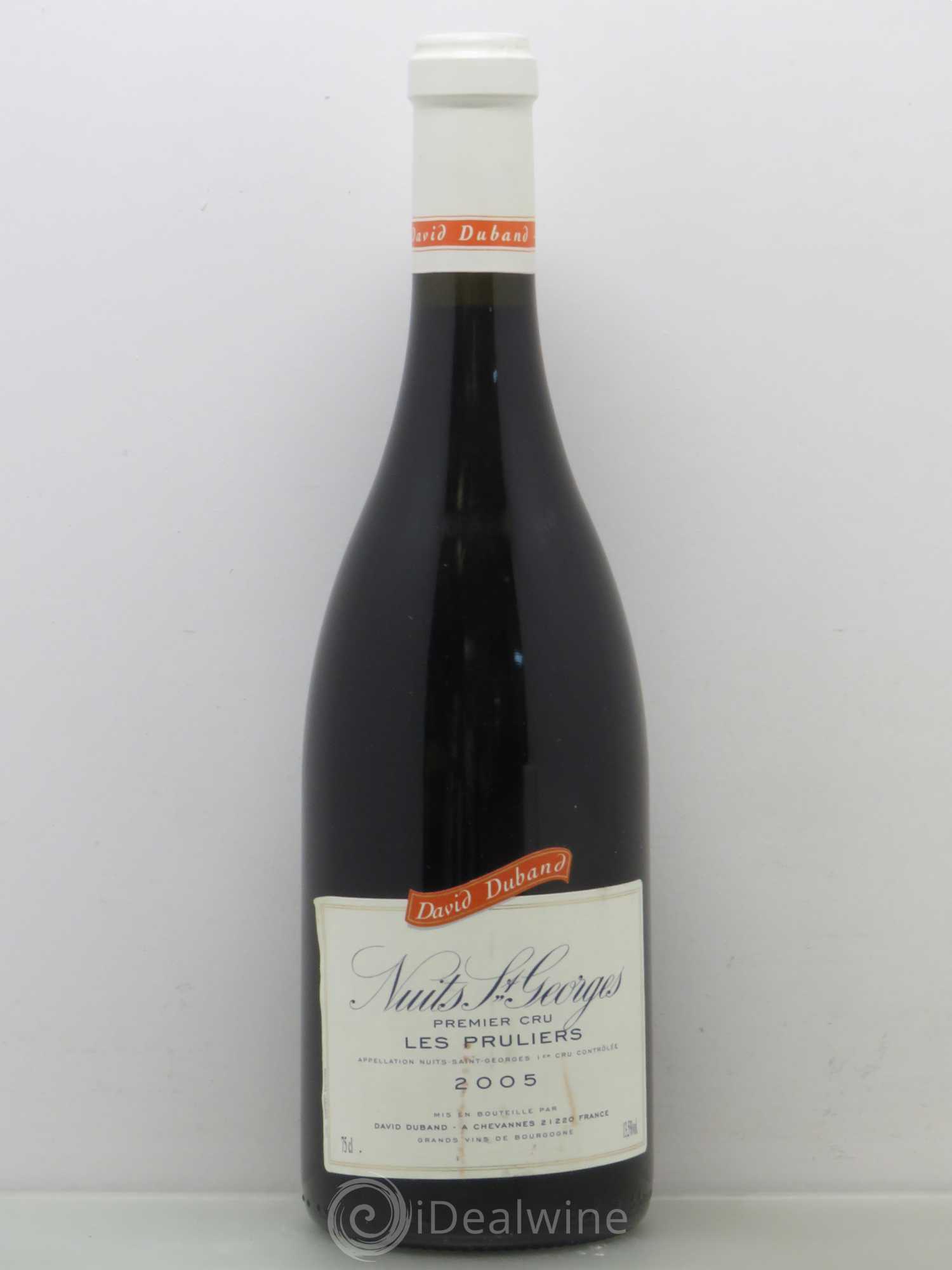 Nuits-Saint-Georges 1er Cru Les Pruliers Duband 2005 - Posten von 1 Flasche - 0