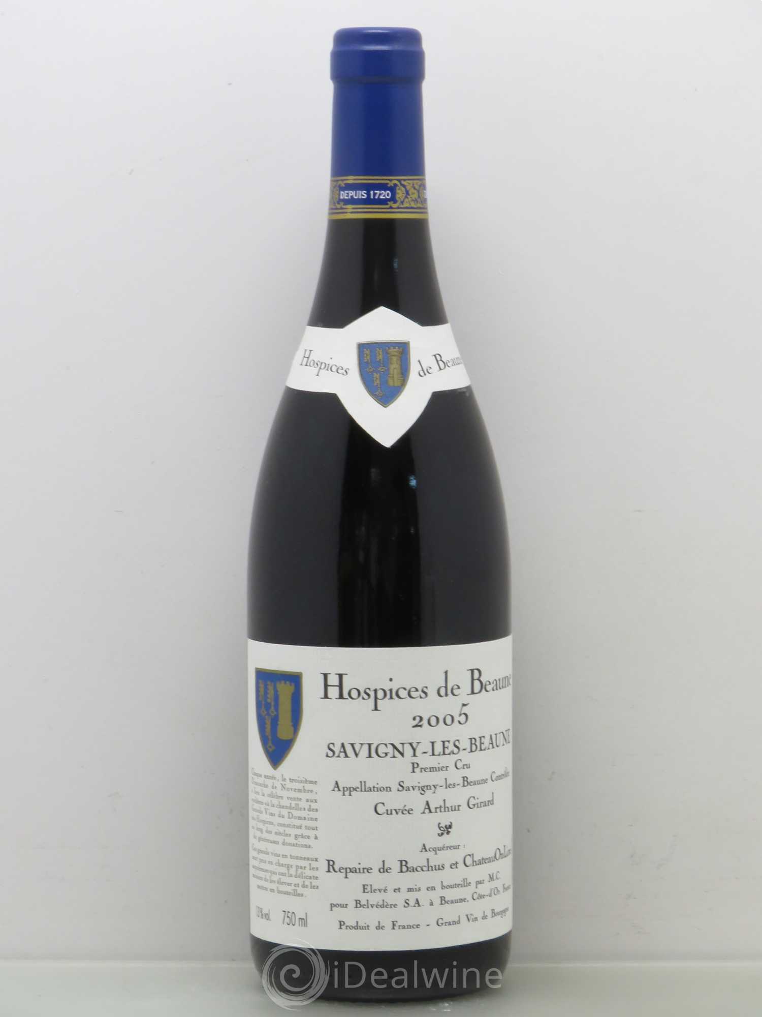 Savigny-lès-Beaune 1er Cru Cuvee Arthur Girard Hospices de Beaune 2005 - Lot de 1 bouteille - 0