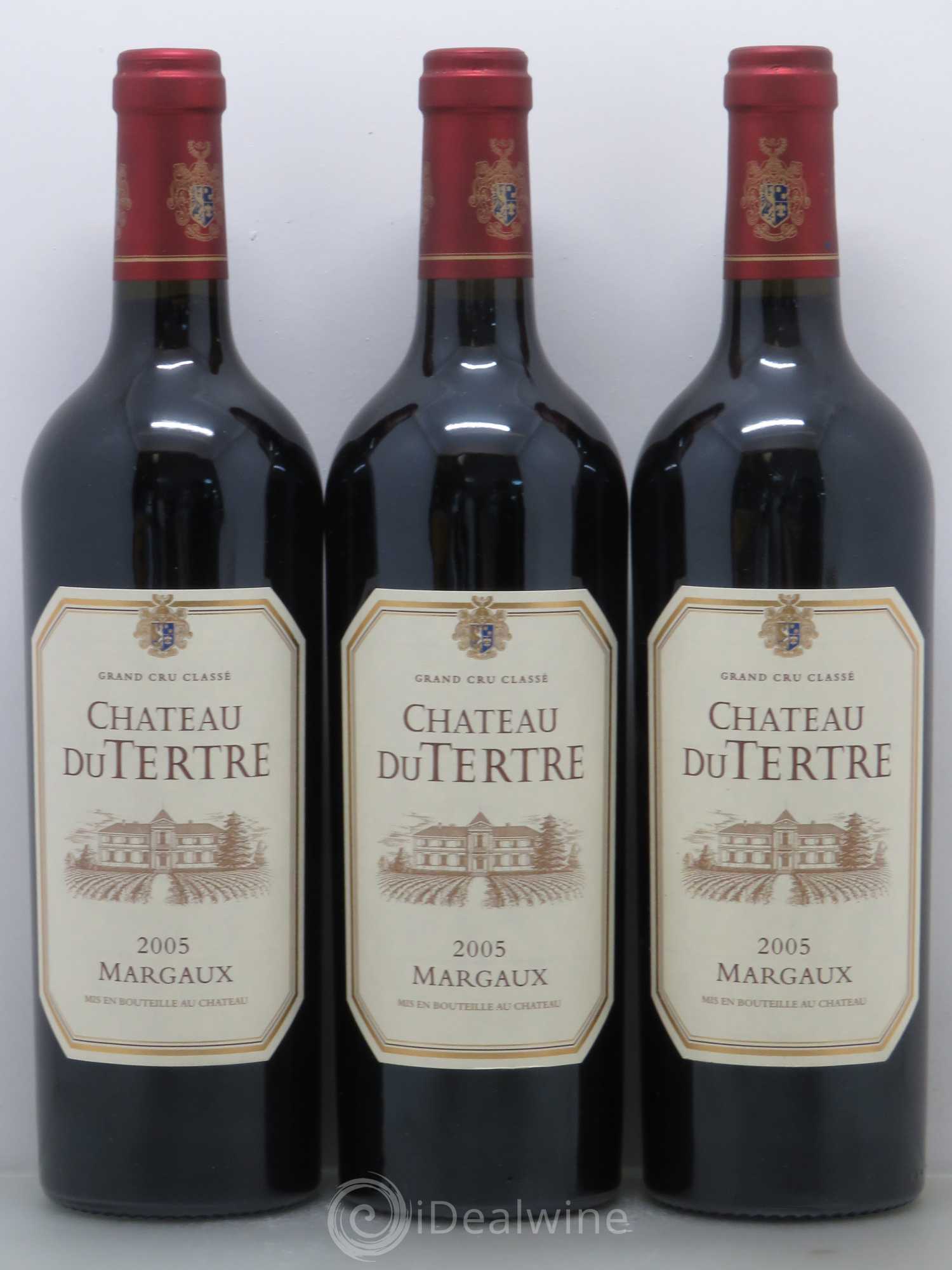 Château du Tertre 5ème Grand Cru Classé 2005 - Lot de 3 bouteilles - 0