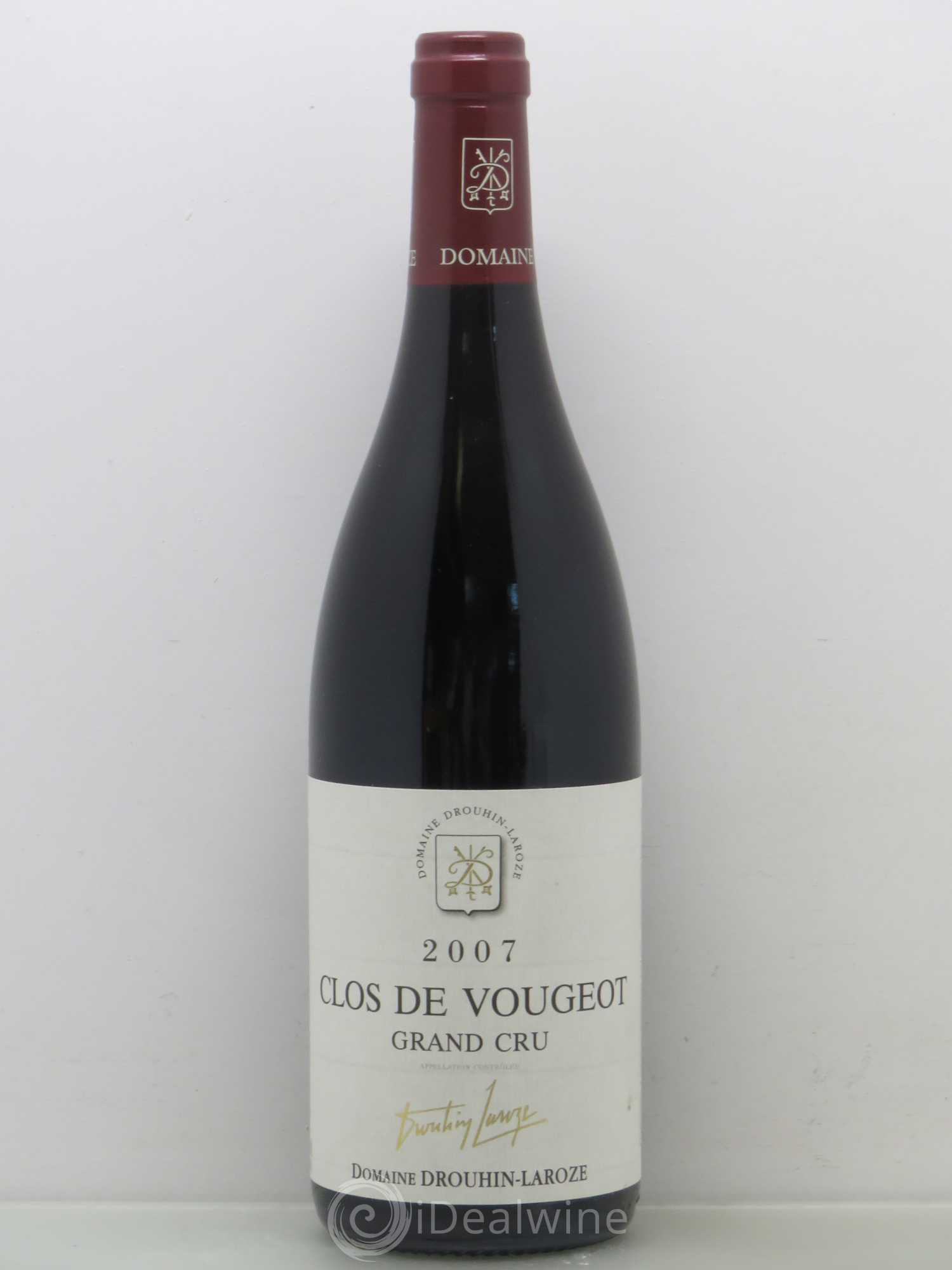Clos de Vougeot Grand Cru Domaine Drouhin-Laroze 2007 - Lot de 1 bouteille - 0