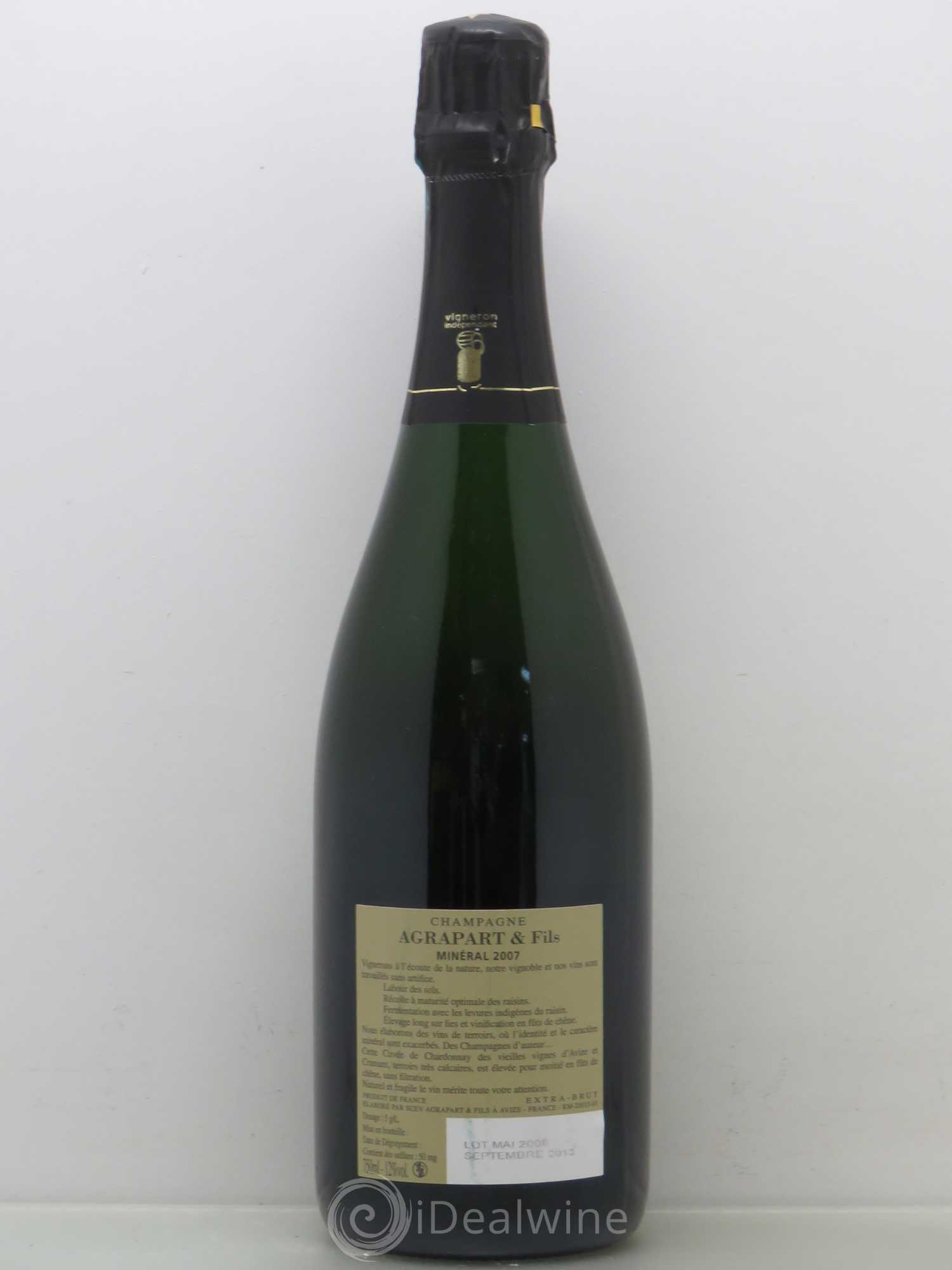 Minéral Blanc de Blancs  Extra-Brut Agrapart & Fils 2007 - Lot de 1 bouteille - 1