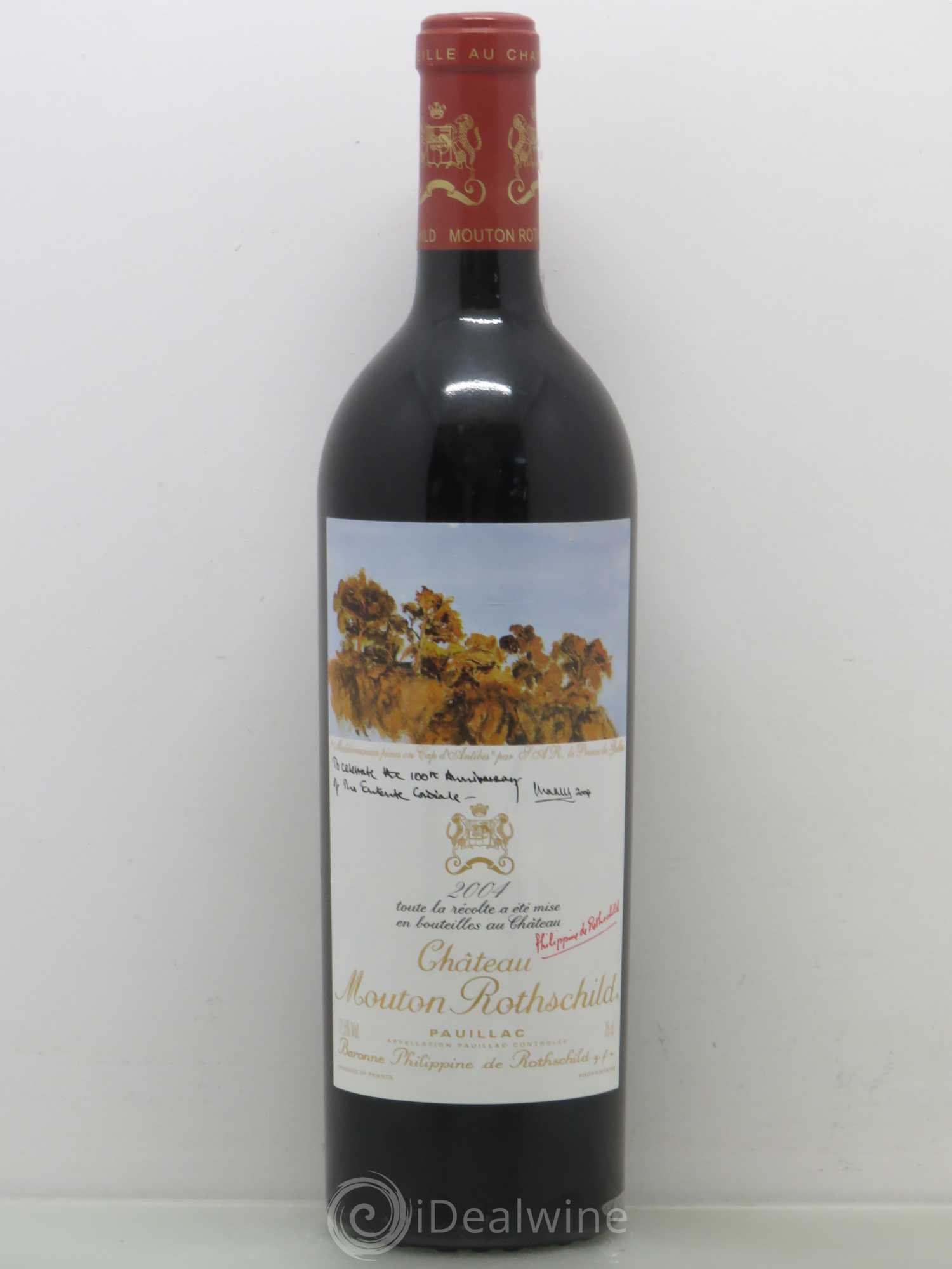 Château Mouton Rothschild 1er Grand Cru Classé 2004 - Lot de 1 bouteille - 0