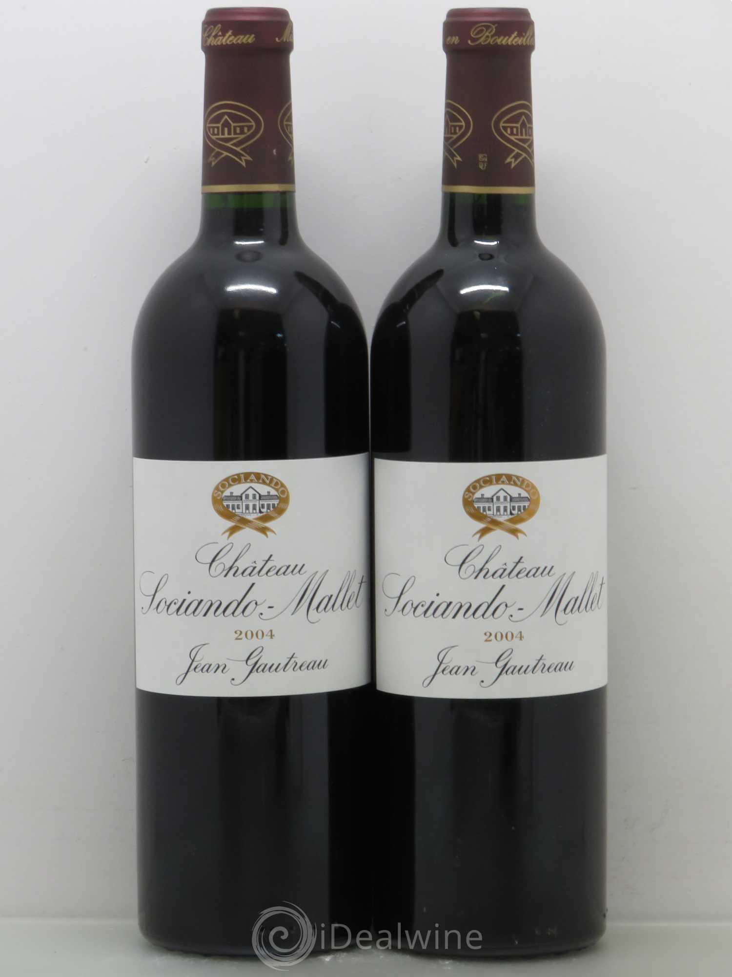 Château Sociando Mallet 2004 - Lot de 2 bouteilles - 0