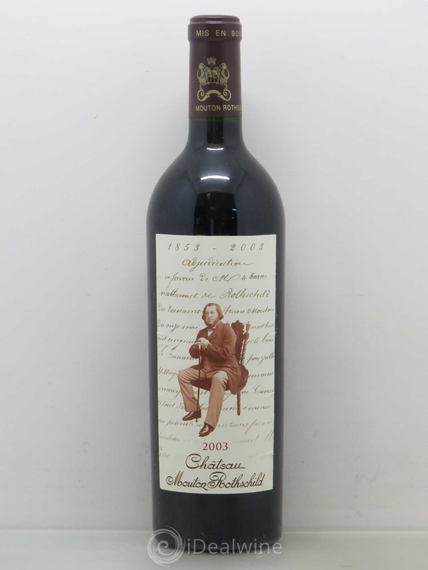 Château Mouton Rothschild 1er Grand Cru Classé 2003 - Lot de 1 bouteille - 0