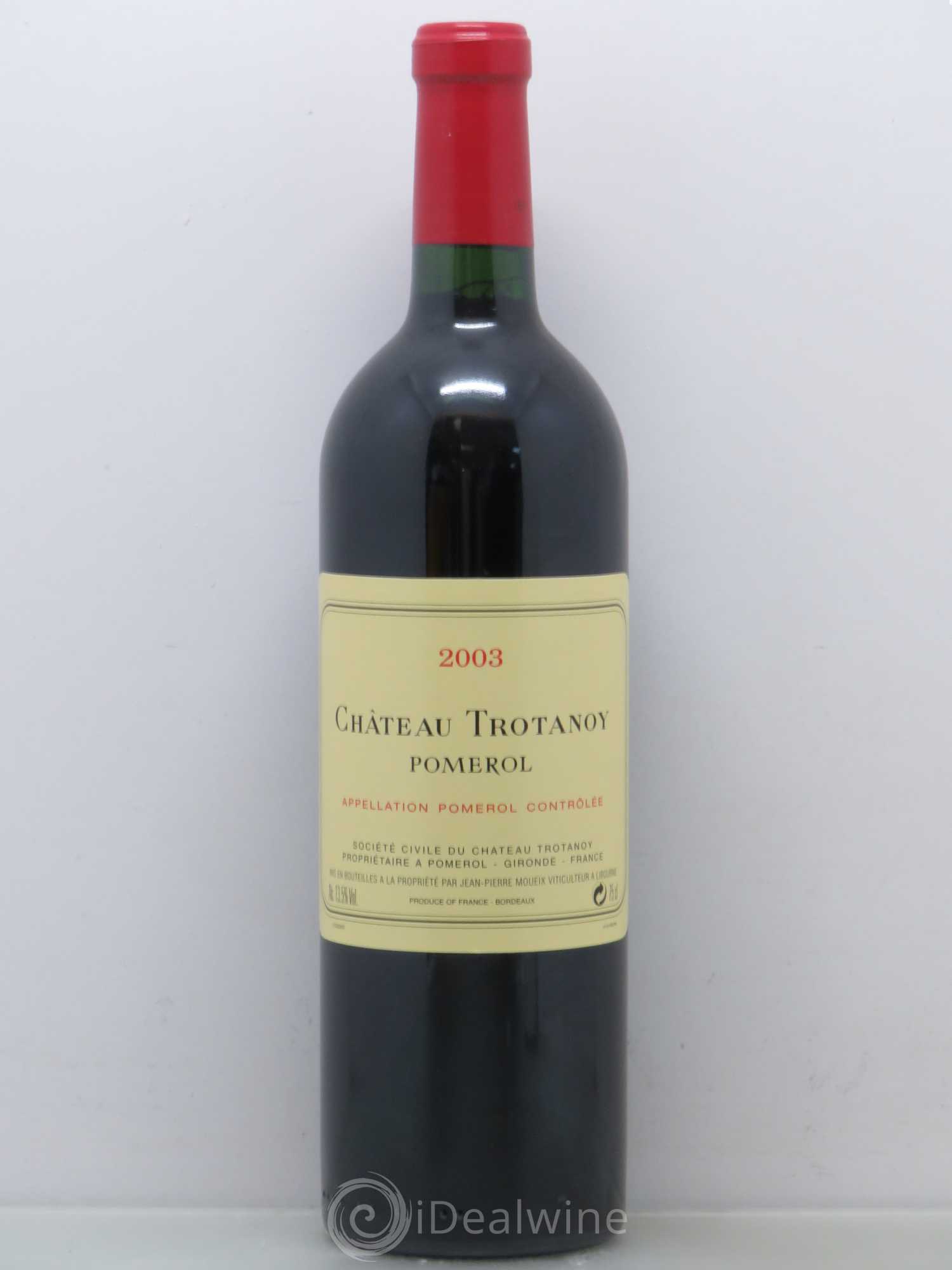 Château Trotanoy 2003 - Lot de 1 bouteille - 0