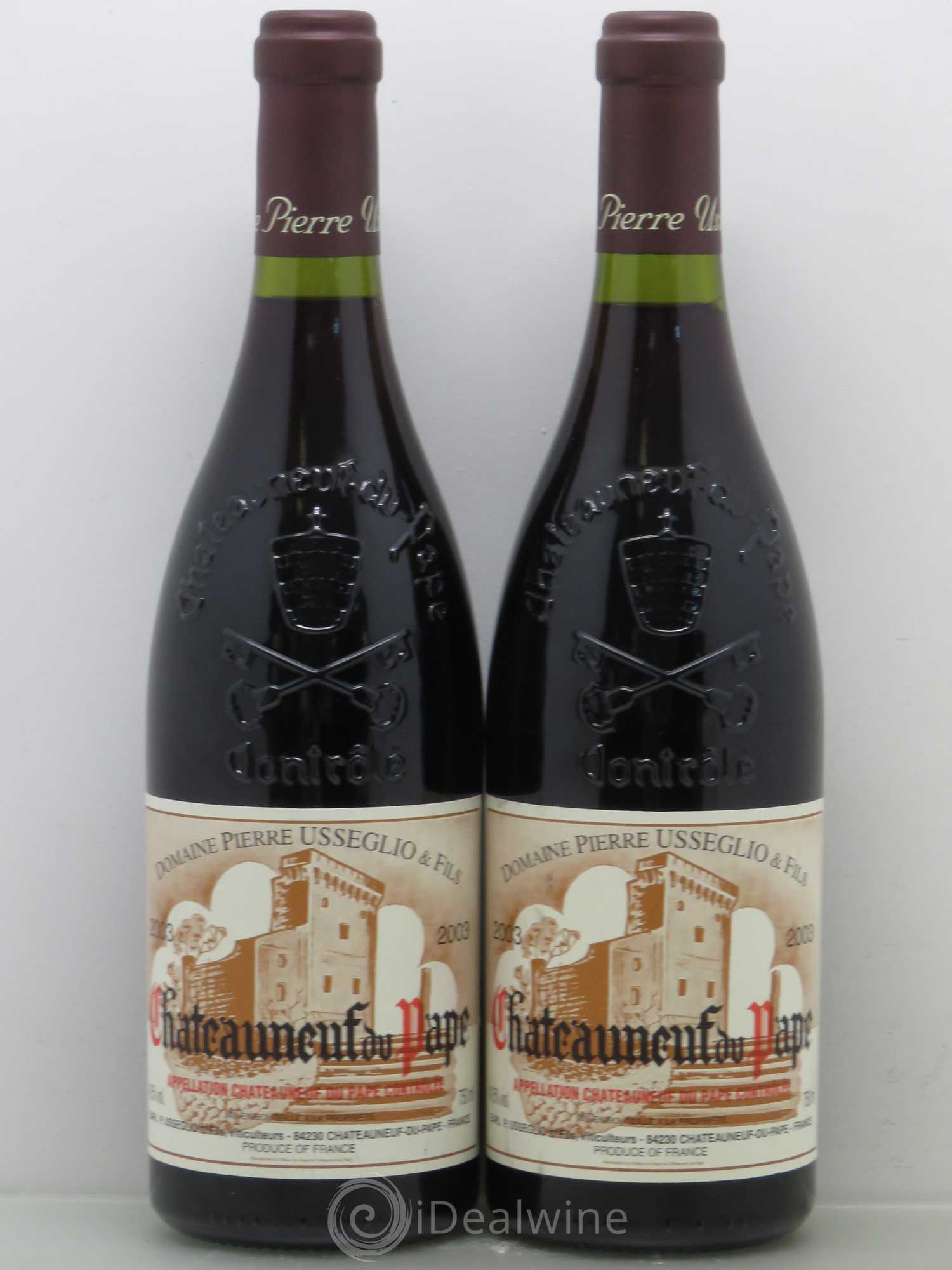 Châteauneuf-du-Pape Tradition Pierre Usseglio & Fils 2003 - Lot of 2 bottles - 0