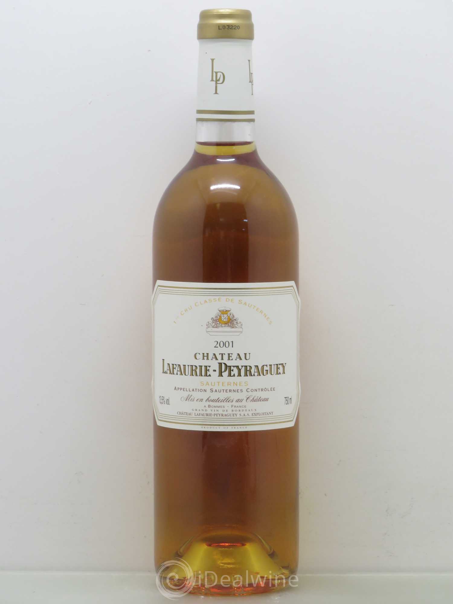 Château Lafaurie-Peyraguey 1er Grand Cru Classé (senza prezzo di riserva) 2001 - Lotto di 1 bottiglia - 0