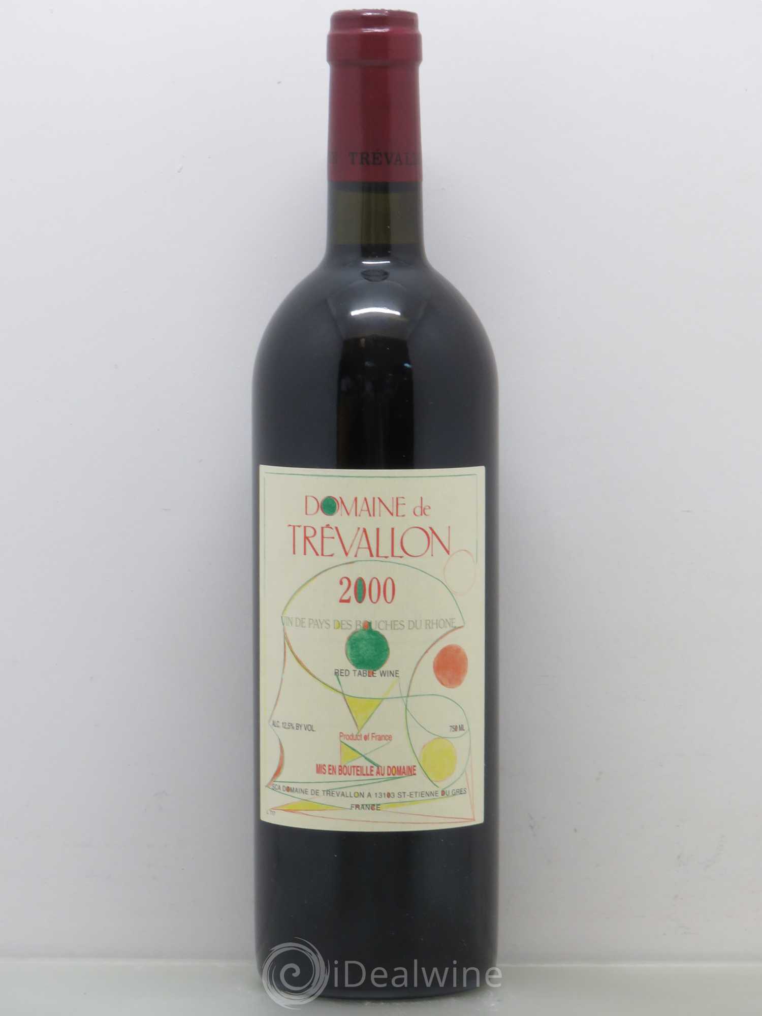 Coteaux d'Aix-en-Provence Trévallon (Domaine de) Eloi Dürrbach 2000 - Lot de 1 bouteille - 0