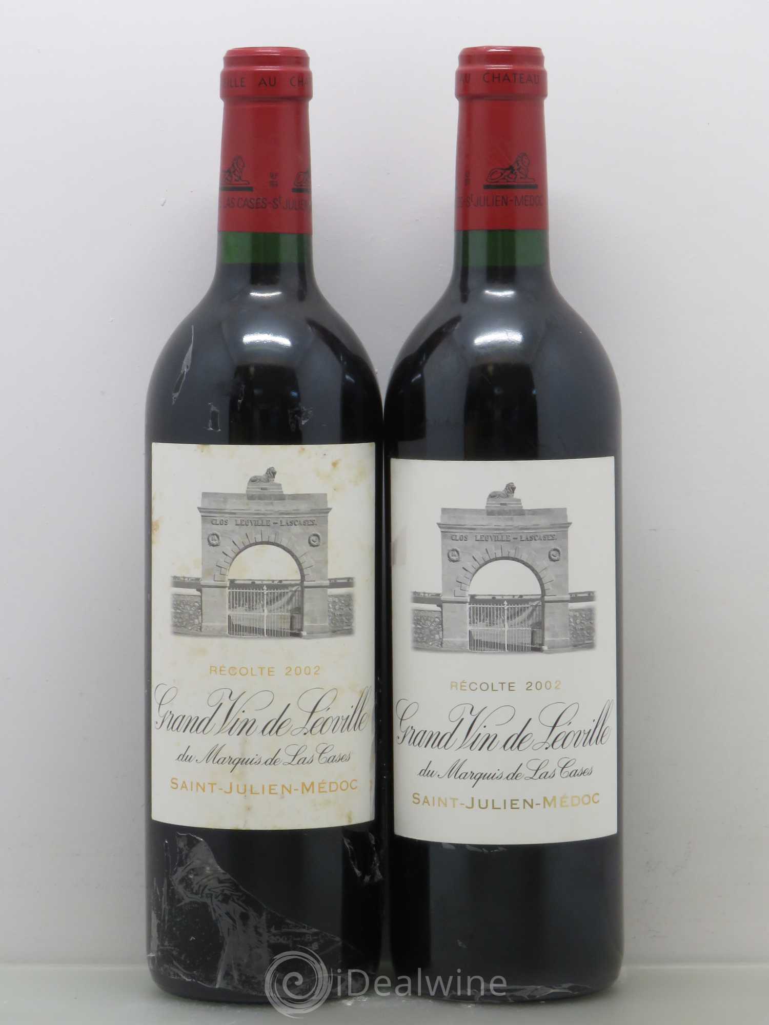 Château Léoville Las Cases 2ème Grand Cru Classé 2002 - Lot de 2 bouteilles - 0