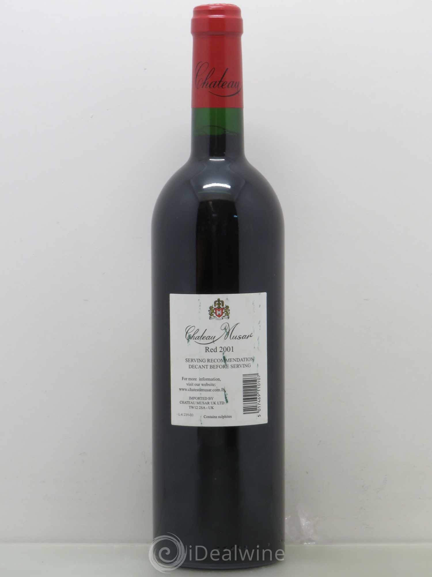Château Musar Serge Hochar 2001 - Lot de 1 bouteille - 1