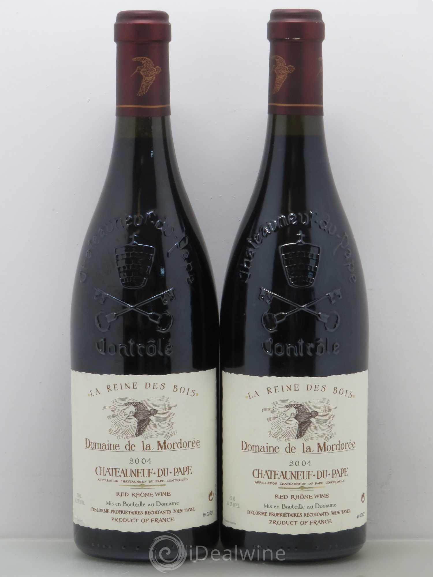 Châteauneuf-du-Pape Cuvée de la Reine des Bois La Mordorée (Domaine de) 2004 - Lot de 2 bouteilles - 0