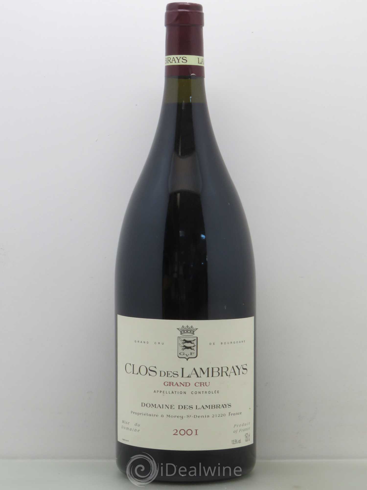 Clos des Lambrays Grand Cru Domaine des Lambrays 2001 - Lot de 1 magnum - 0