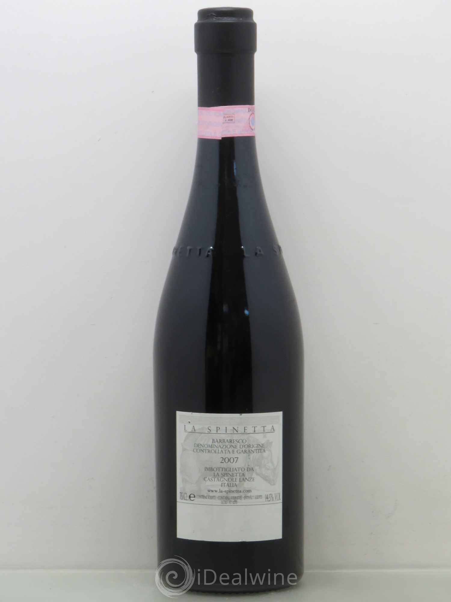 Barbaresco DOCG La Spinetta Valeirano Vursu Giorgio Rivetti 2007 - Lot de 1 bouteille - 1