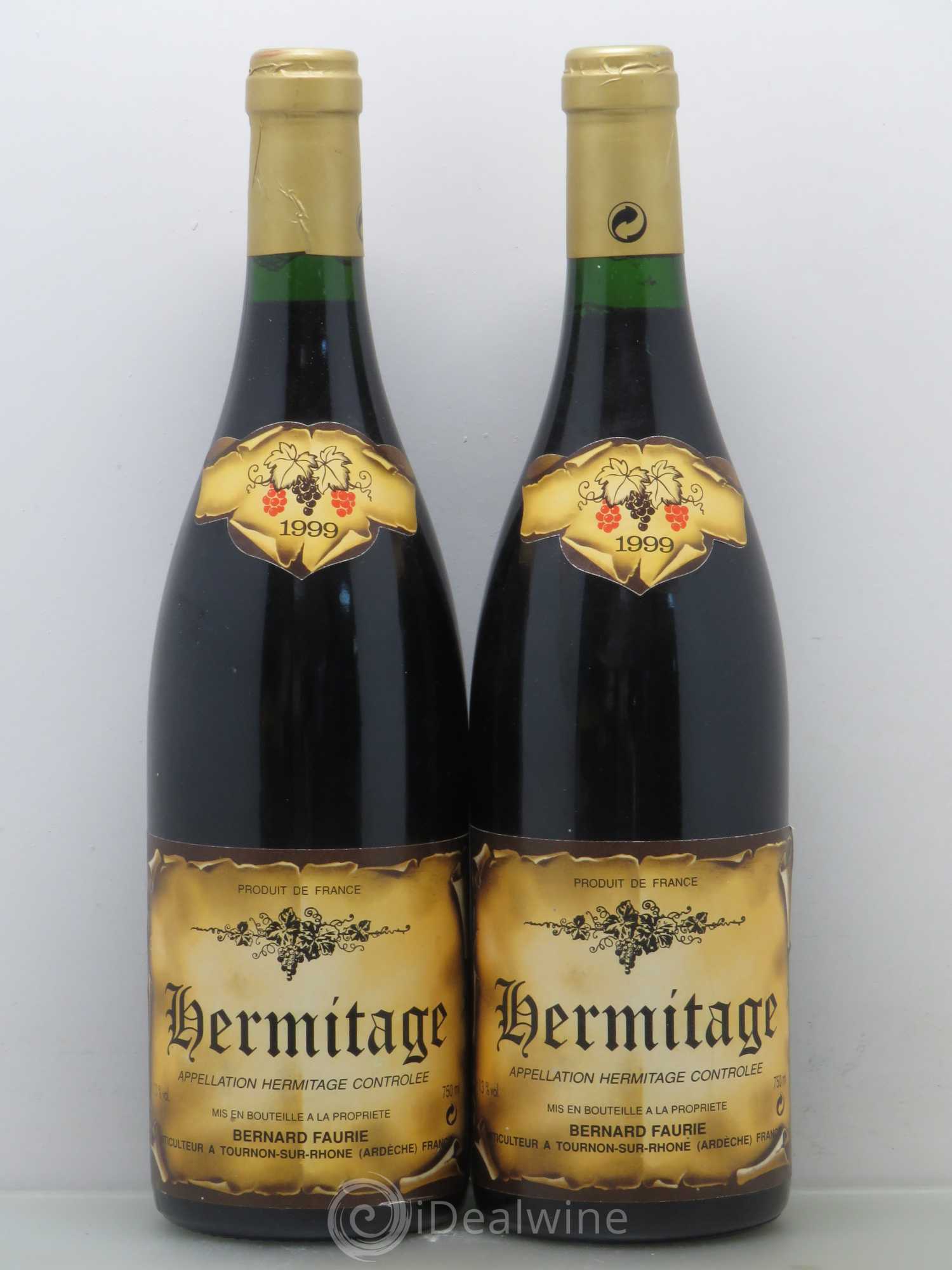 Hermitage Bernard Faurie 1999 - Posten von 2 Flaschen - 0