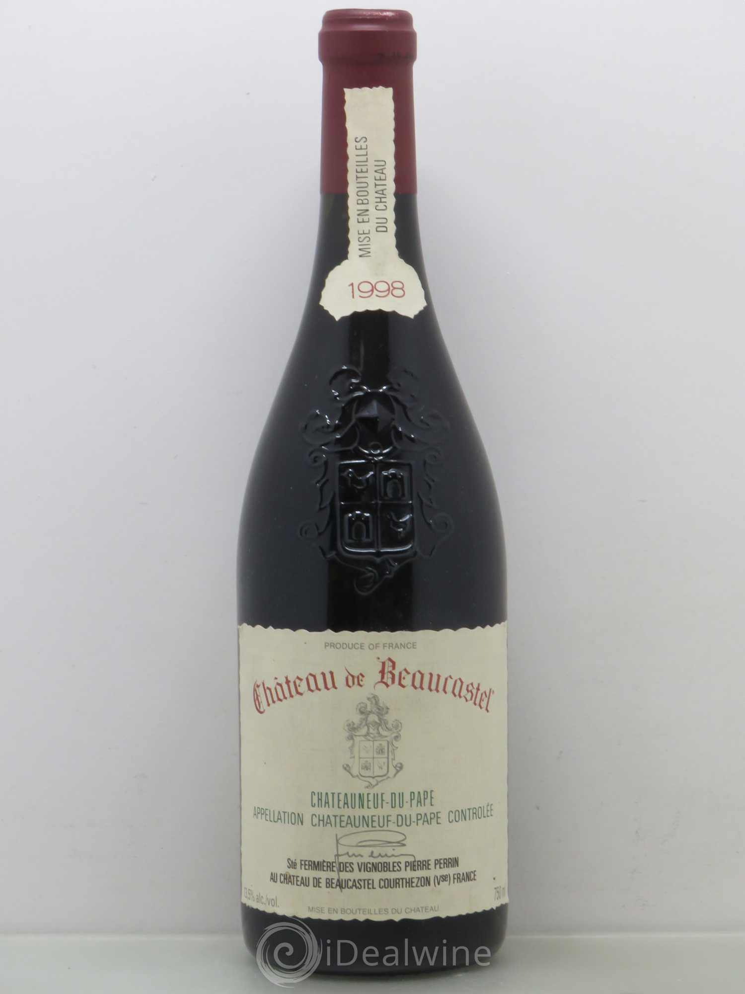 Châteauneuf-du-Pape Château de Beaucastel Famille Perrin 1998 - Lot de 1 bouteille - 0