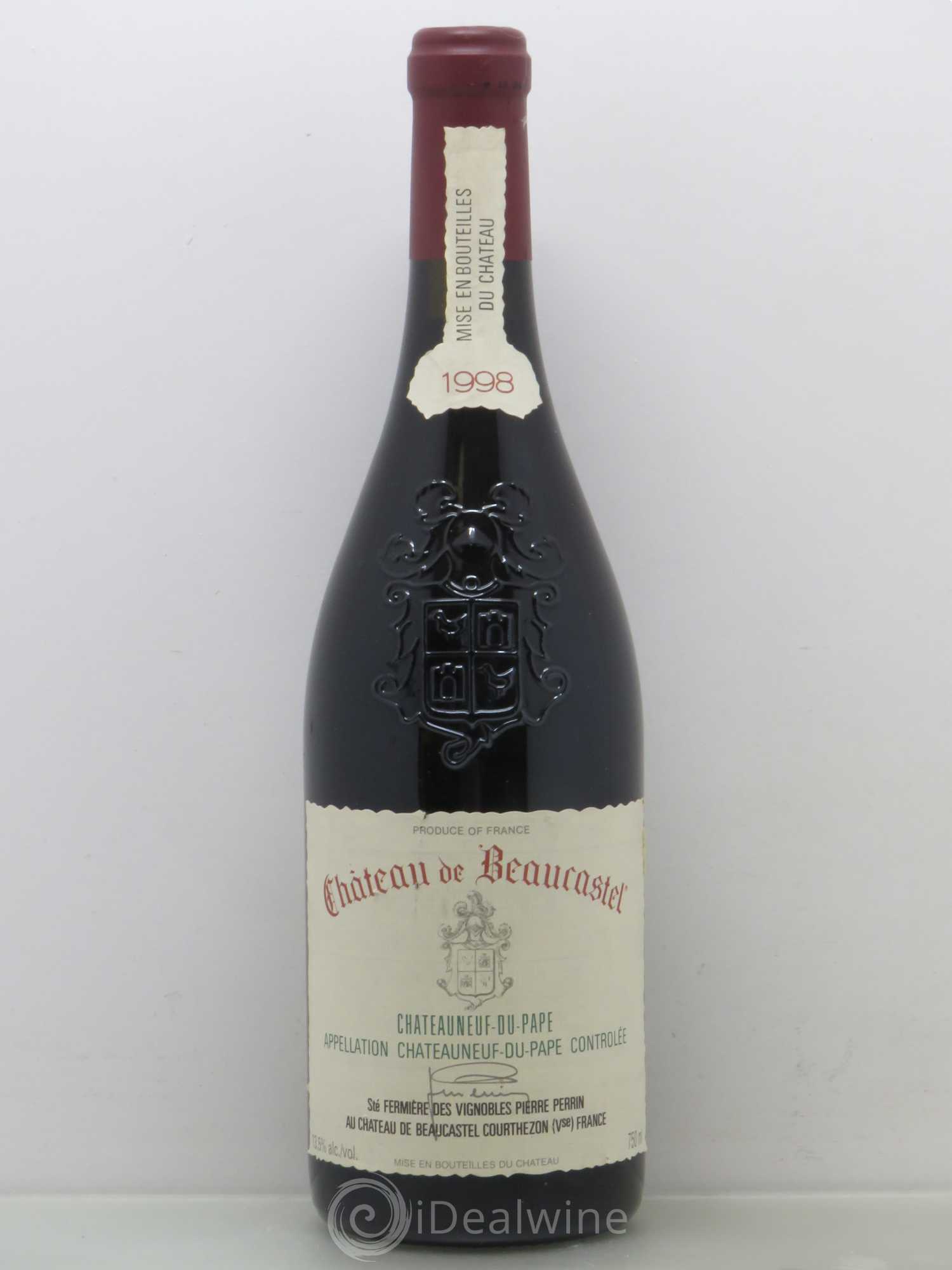 Châteauneuf-du-Pape Château de Beaucastel Famille Perrin 1998 - Lot de 1 bouteille - 0