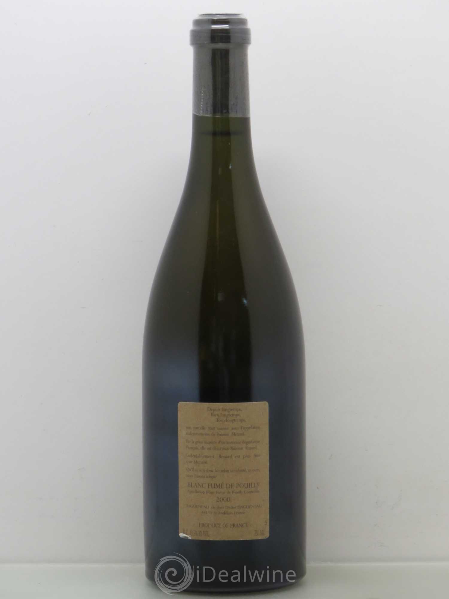 Vin de France (anciennement Pouilly-Fumé) Buisson Renard Dagueneau (Domaine Didier - Louis-Benjamin) 2000 - Lot de 1 bouteille - 1