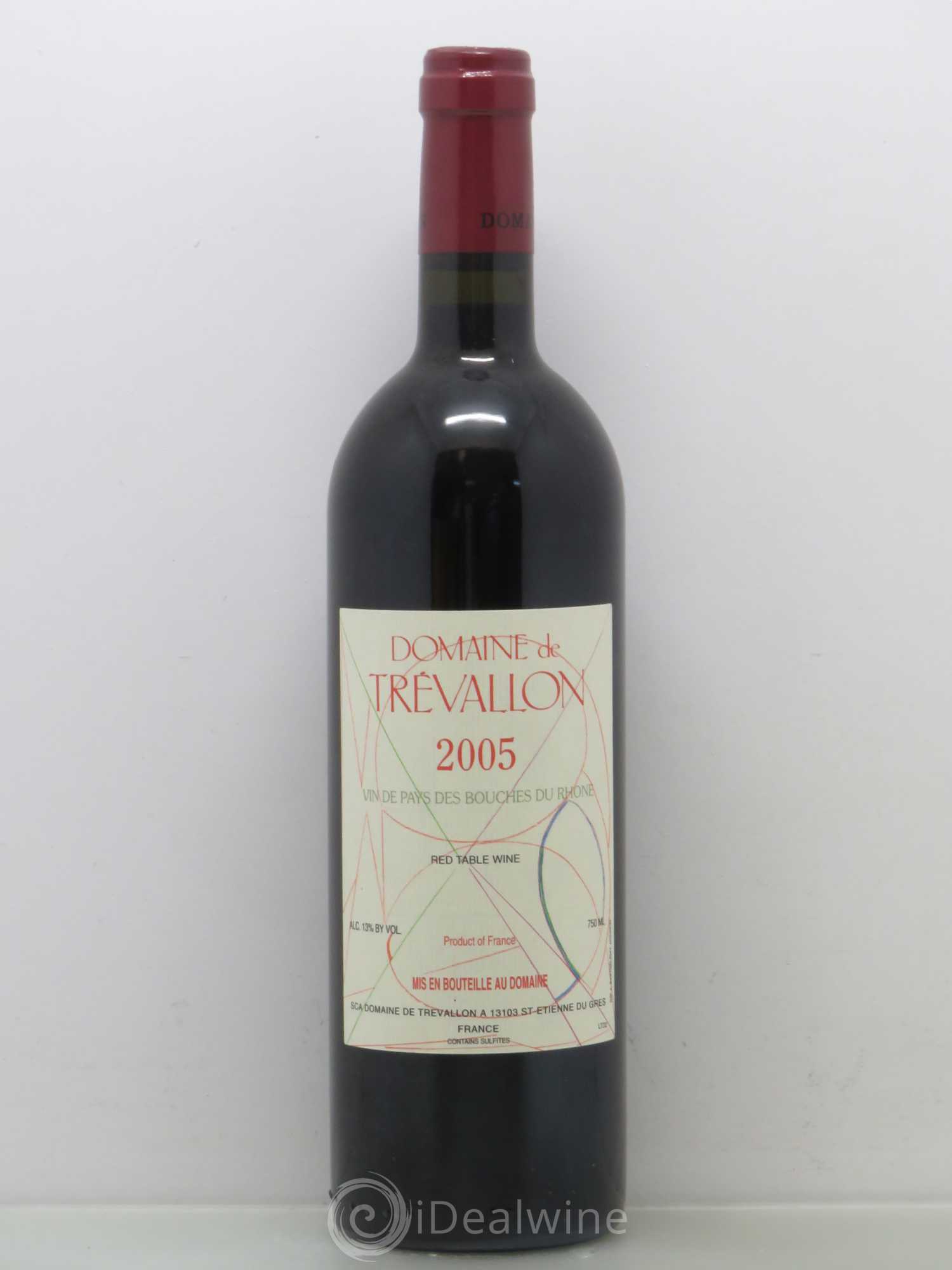 Coteaux d'Aix-en-Provence Trévallon (Domaine de) Eloi Dürrbach 2005 - Lot de 1 bouteille - 0