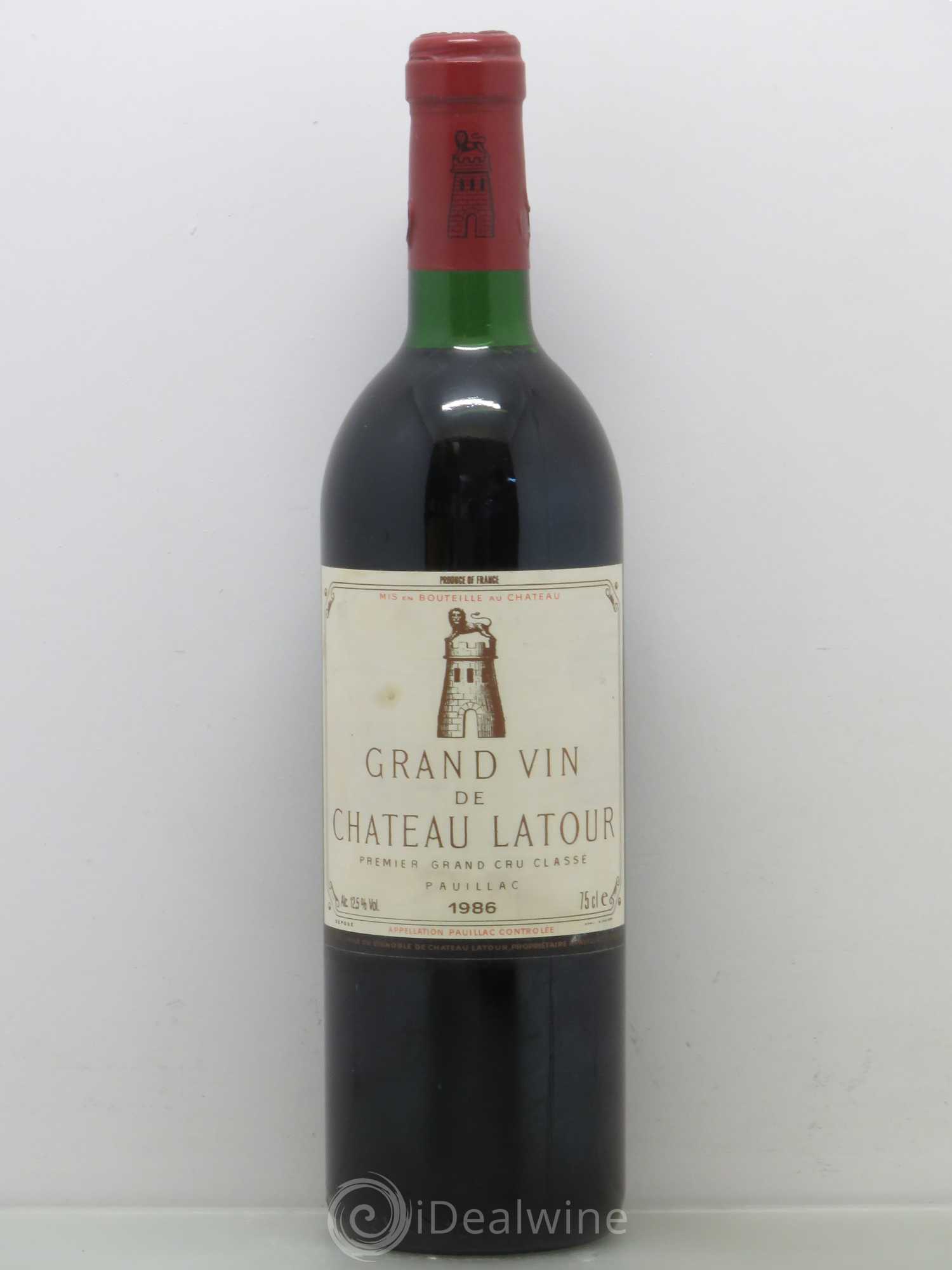 Château Latour 1er Grand Cru Classé 1986 - Lot de 1 bouteille - 0