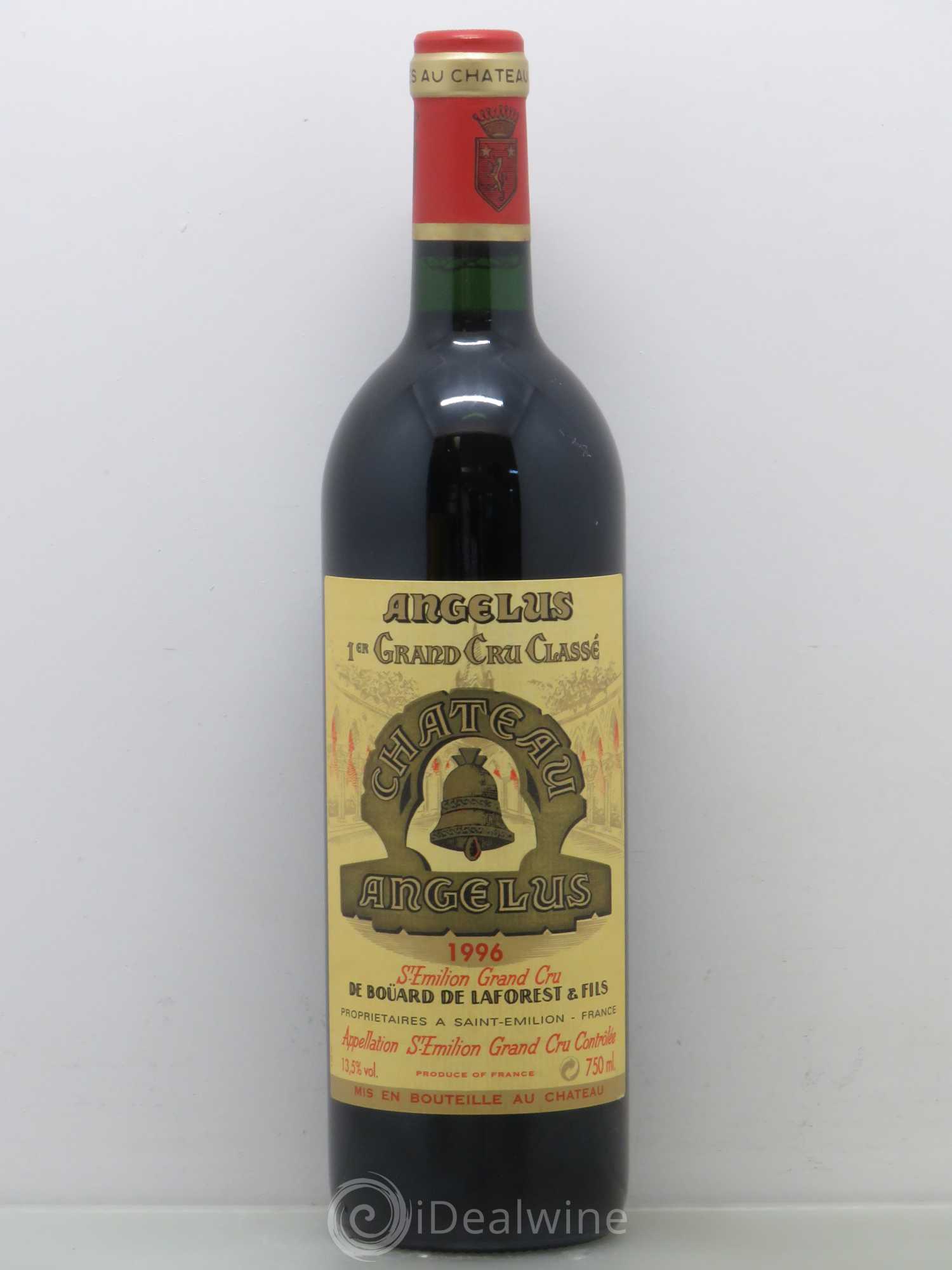 Château Angélus 1er Grand Cru Classé A 1996 - Lot de 1 bouteille - 0