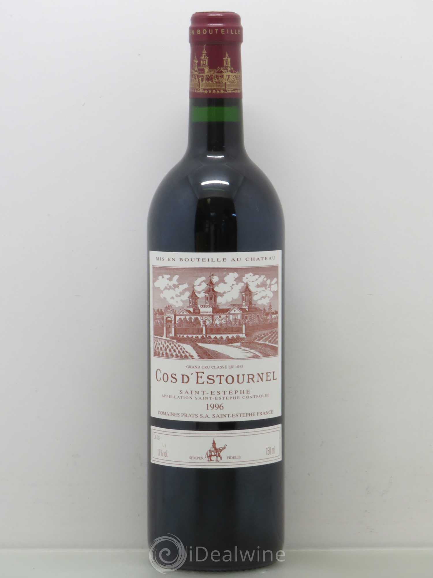 Cos d'Estournel 2ème Grand Cru Classé 1996 - Lot de 1 bouteille - 0