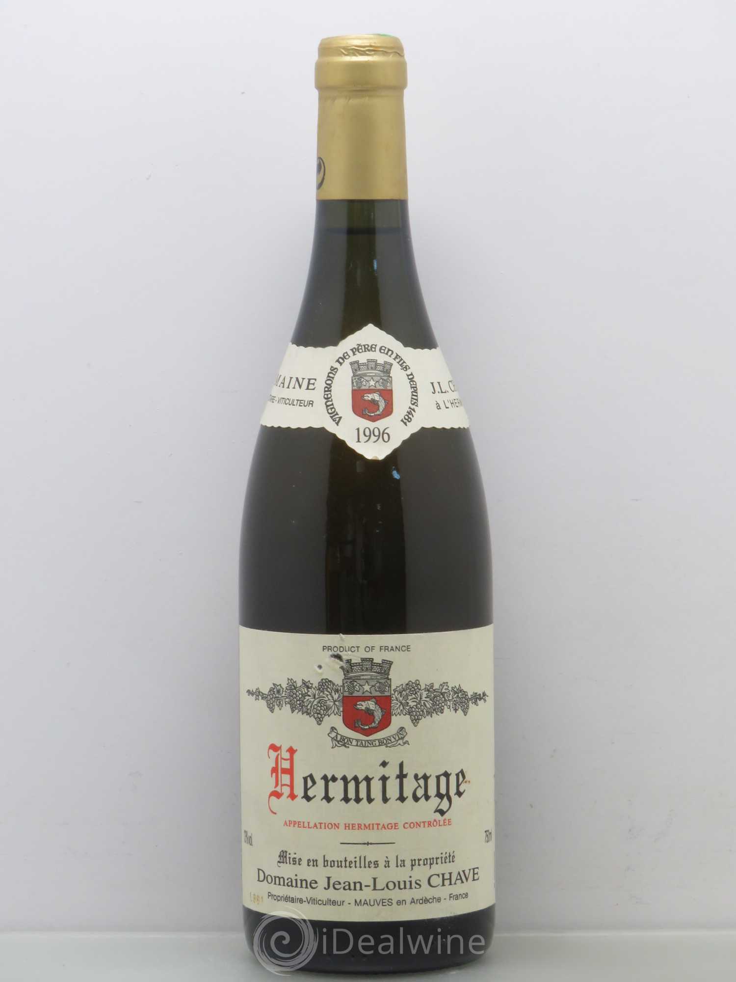 Hermitage Jean-Louis Chave 1996 - Lot de 1 bouteille - 0