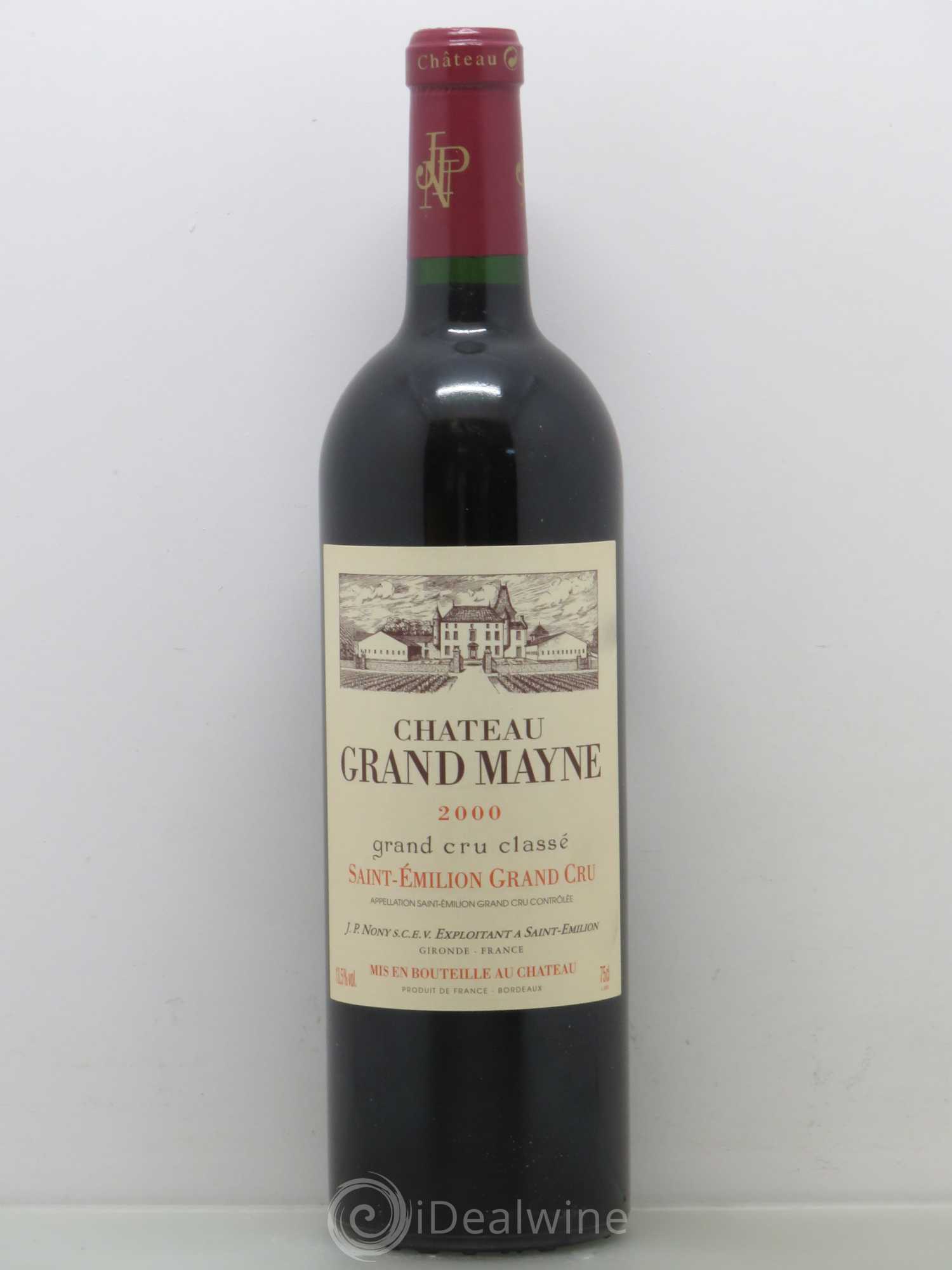 Château Grand Mayne Grand Cru Classé 2000 - Lot de 1 bouteille - 0