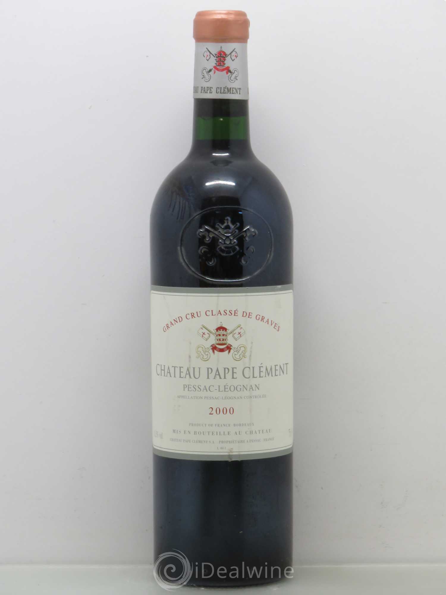 Château Pape Clément Cru Classé de Graves 2000 - Lot de 1 bouteille - 0