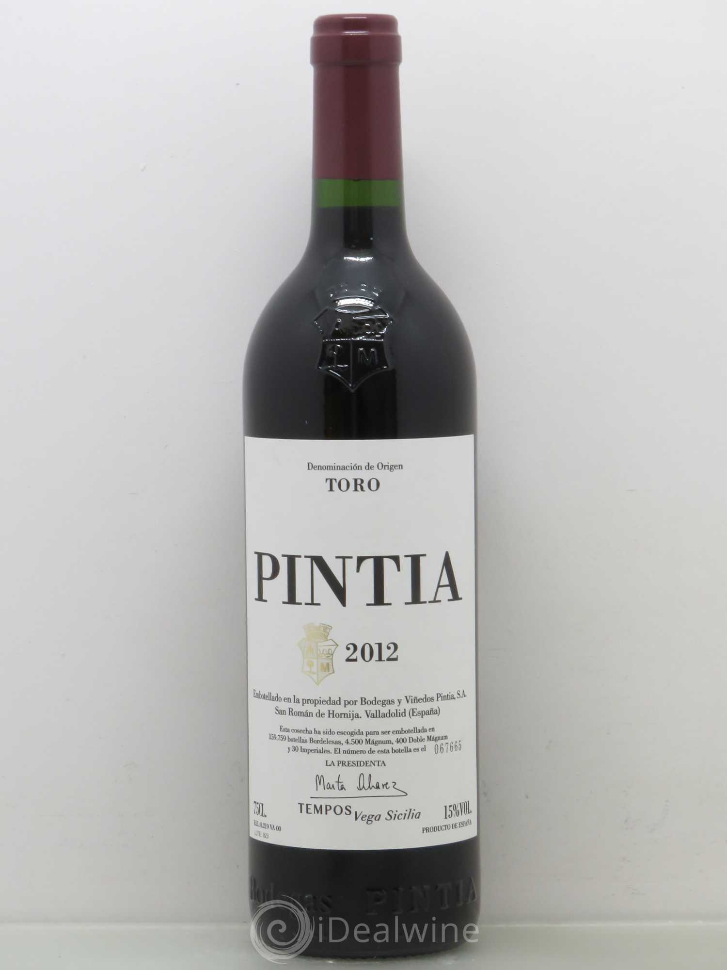 Castilla y Leon Bodegas Pintia Toro Pintia 2012 - Posten von 1 Flasche - 0