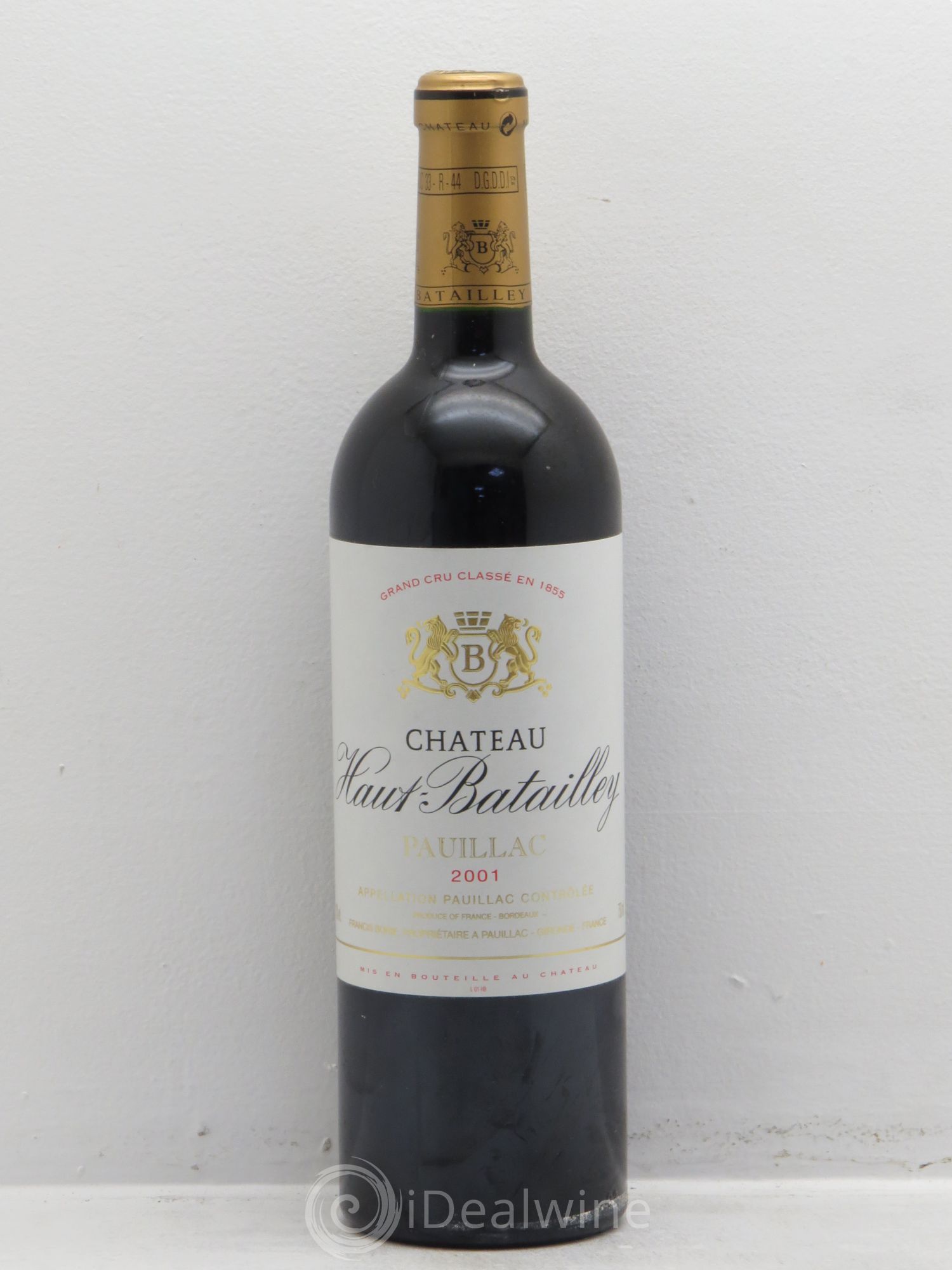 Château Haut Batailley 5ème Grand Cru Classé 2001 - Lot de 1 bouteille - 0