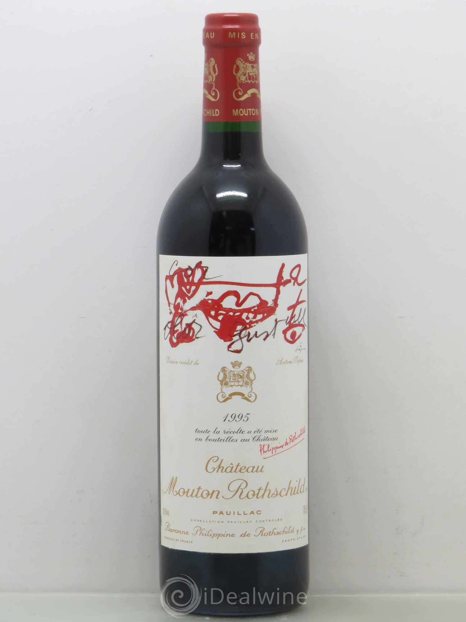 Château Mouton Rothschild 1er Grand Cru Classé 1995 - Lot de 1 bouteille - 0