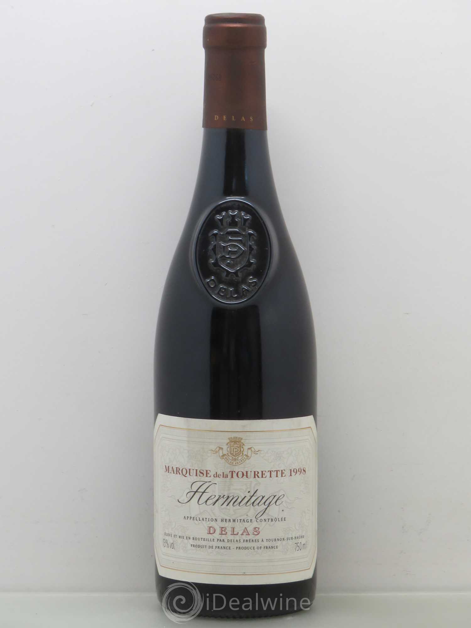 Hermitage Marquise de la Tourette Delas Frères 1998 - Lot de 1 bouteille - 0