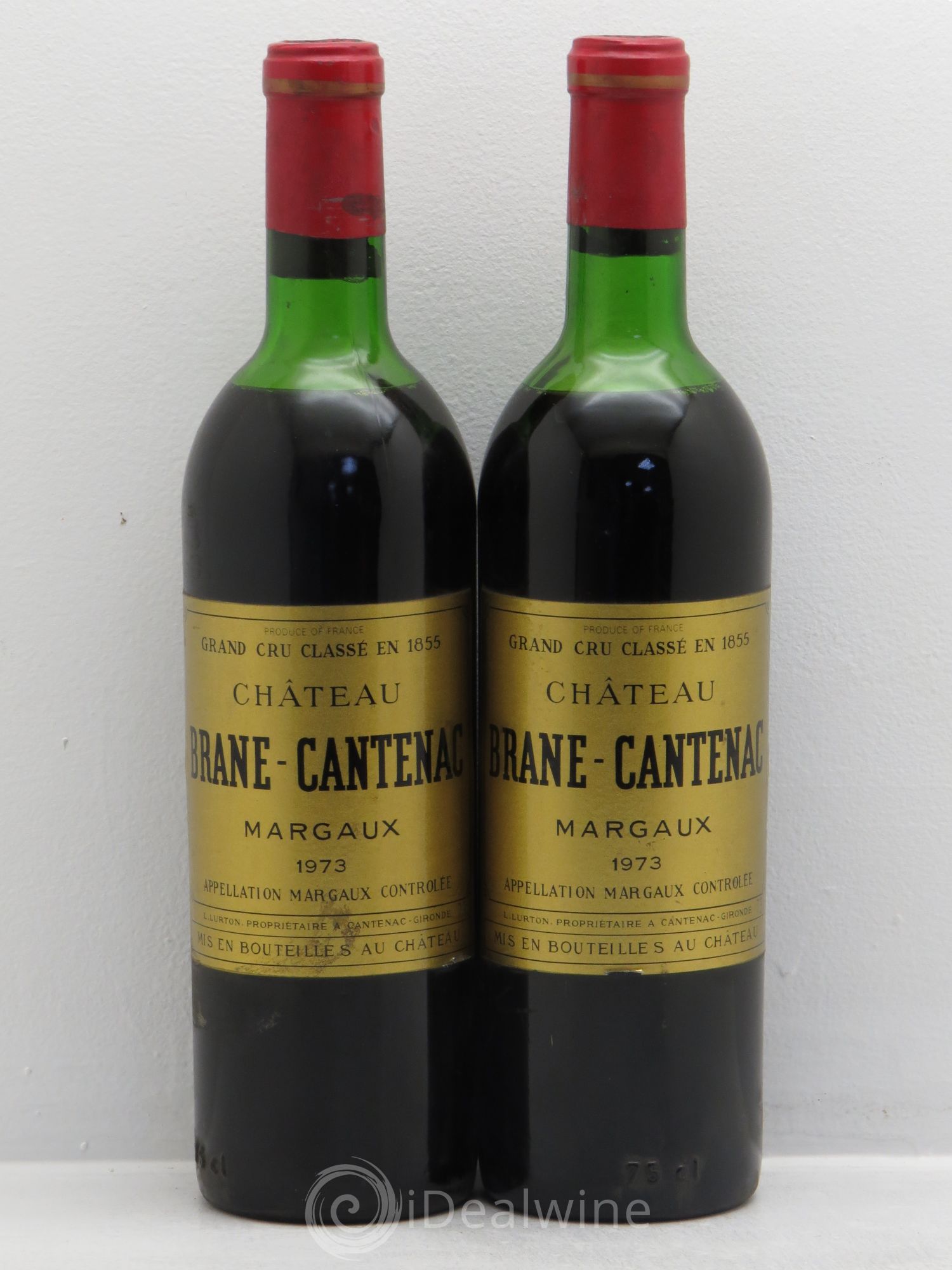Château Brane Cantenac 2ème Grand Cru Classé 1973 - Lot de 2 bouteilles - 0