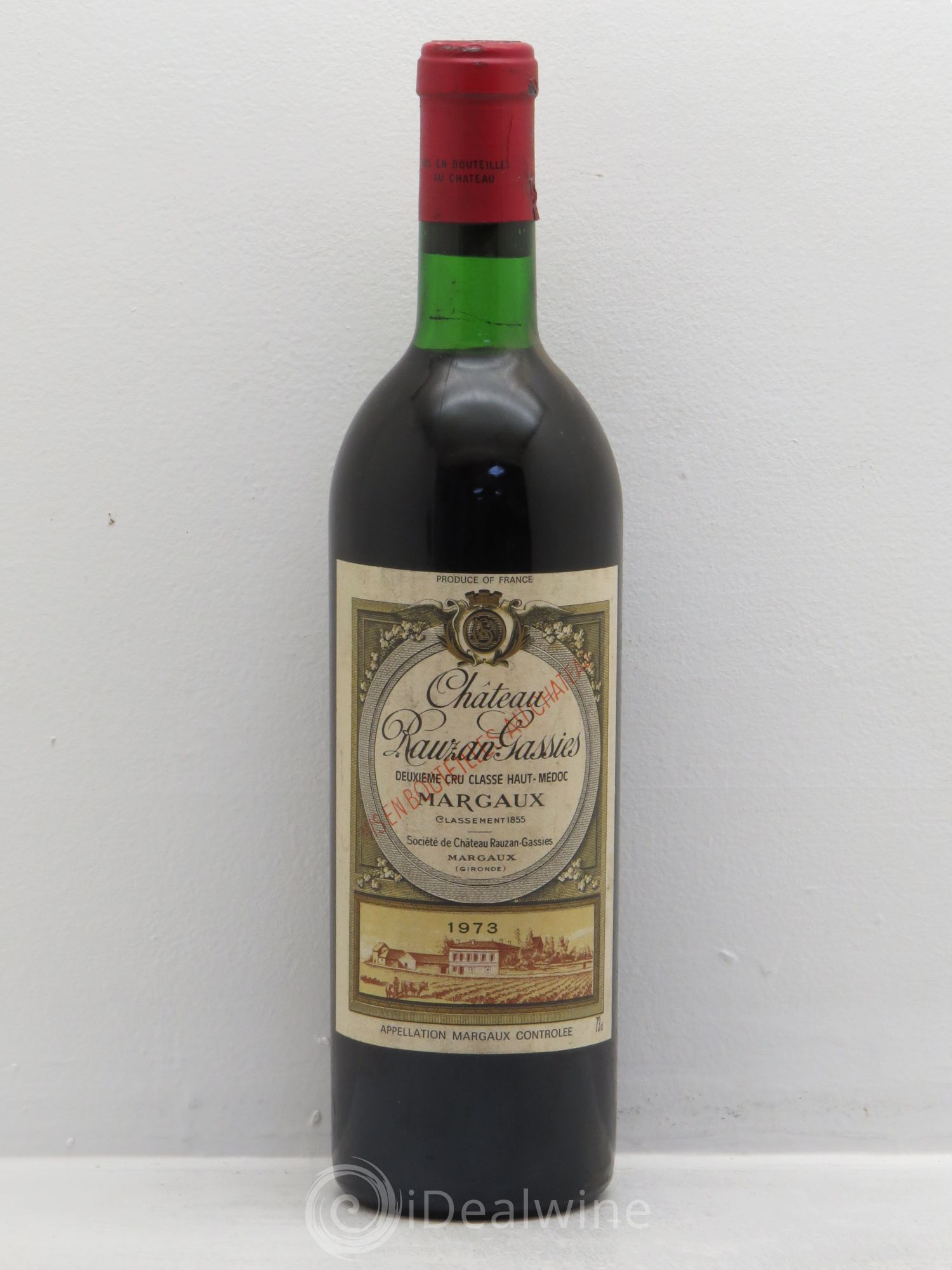 Château Rauzan-Gassies 2ème Grand Cru Classé 1973 - Lot de 1 bouteille - 0