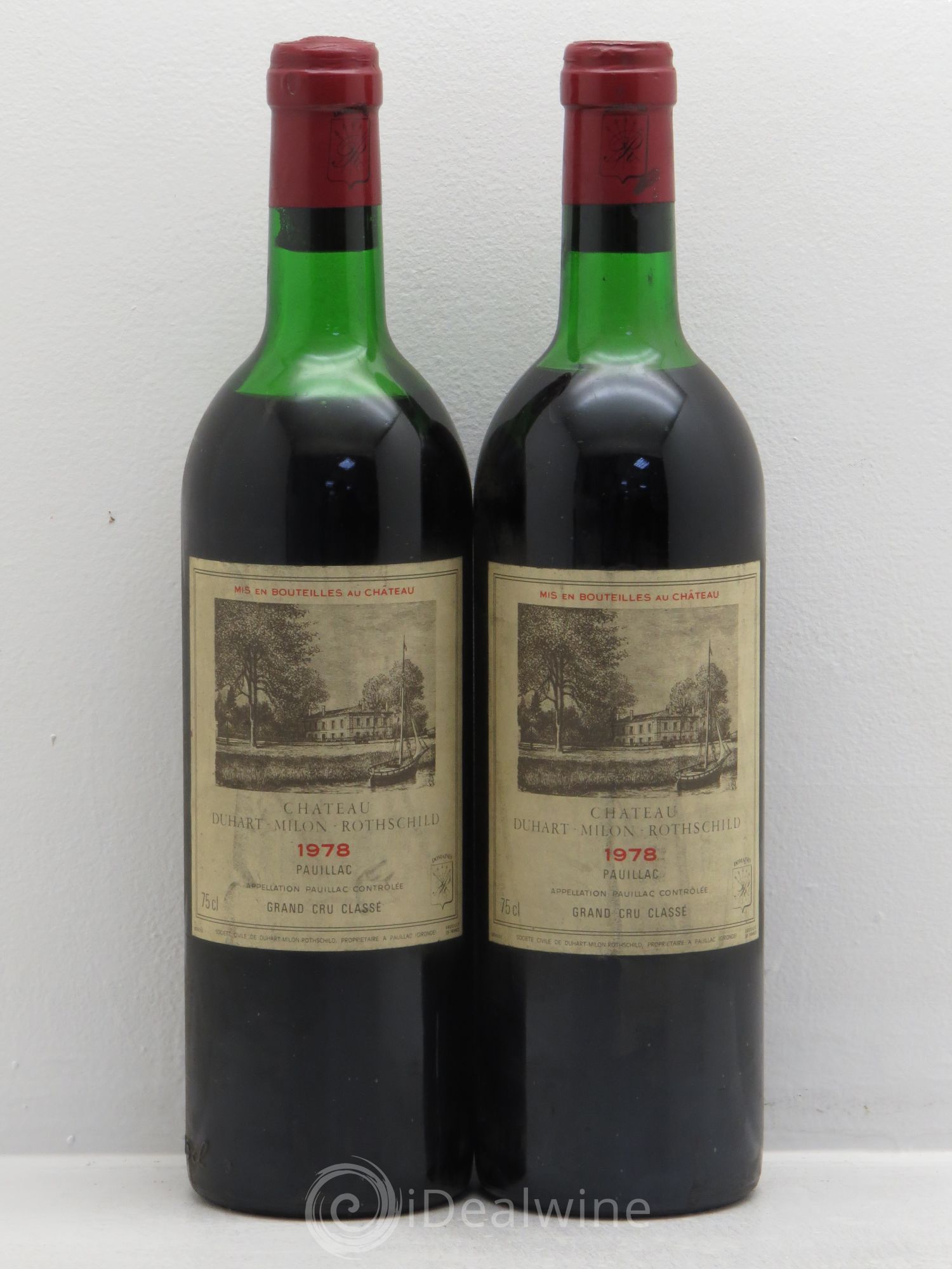 Château Duhart-Milon 4ème Grand Cru Classé 1978 - Lot de 2 bouteilles - 0