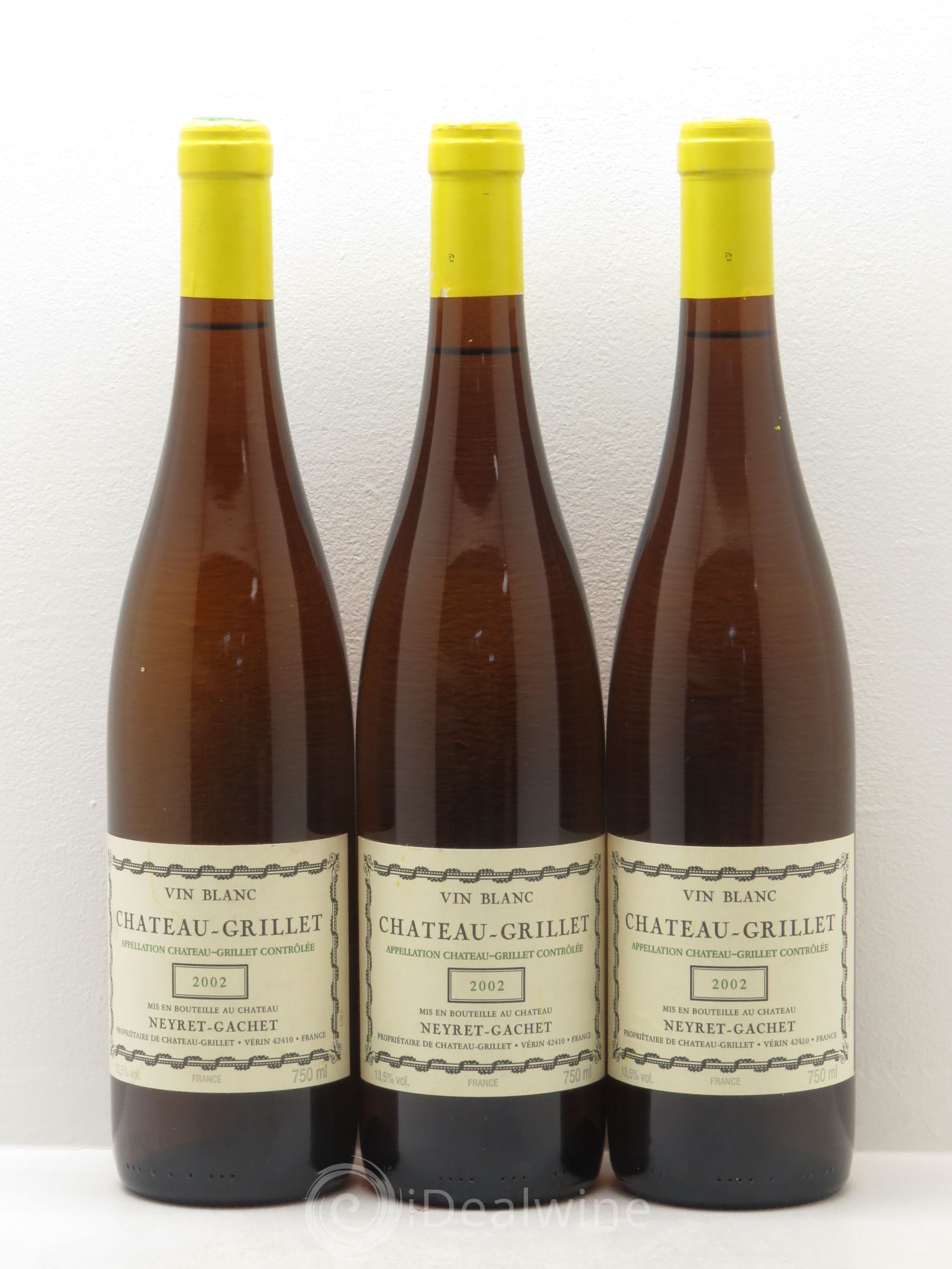 Château Grillet Château-Grillet 2002 - Lot de 3 bouteilles - 0