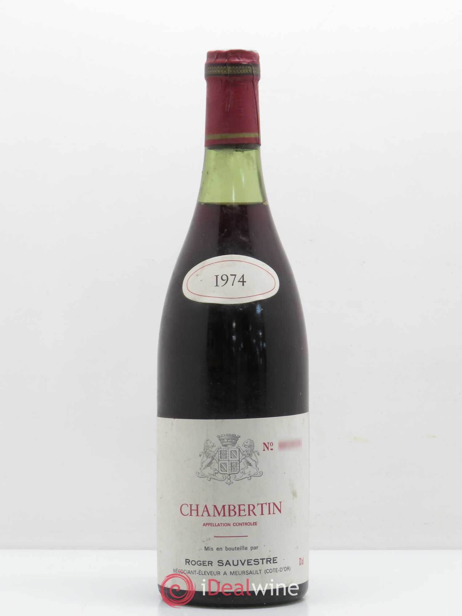 Chambertin Grand Cru Domaine Roger Sauvestre 1974 - Lot de 1 bouteille - 0