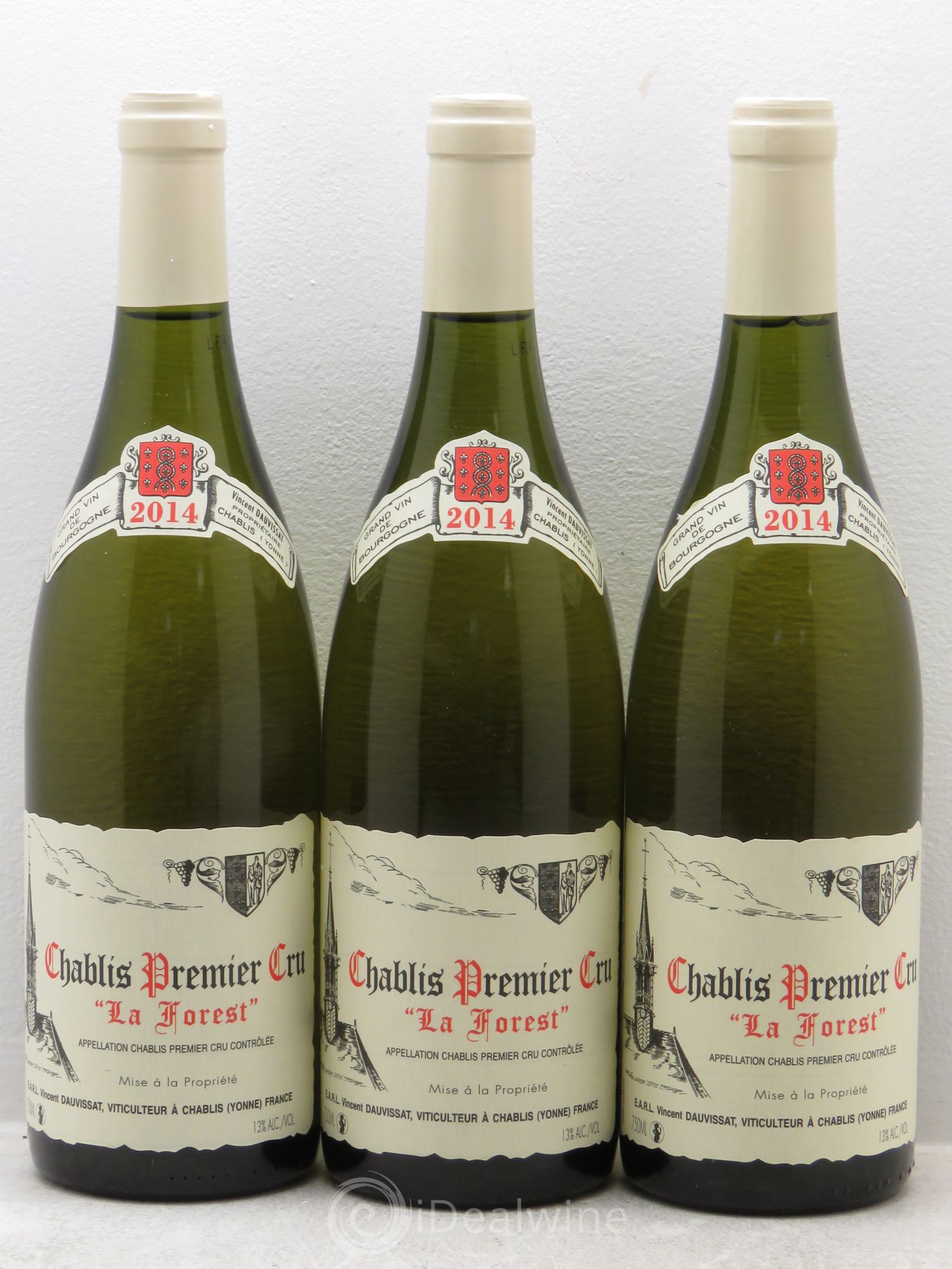 Chablis 1er Cru La Forest Vincent Dauvissat (Domaine) 2014 - Lot de 3 bouteilles - 0