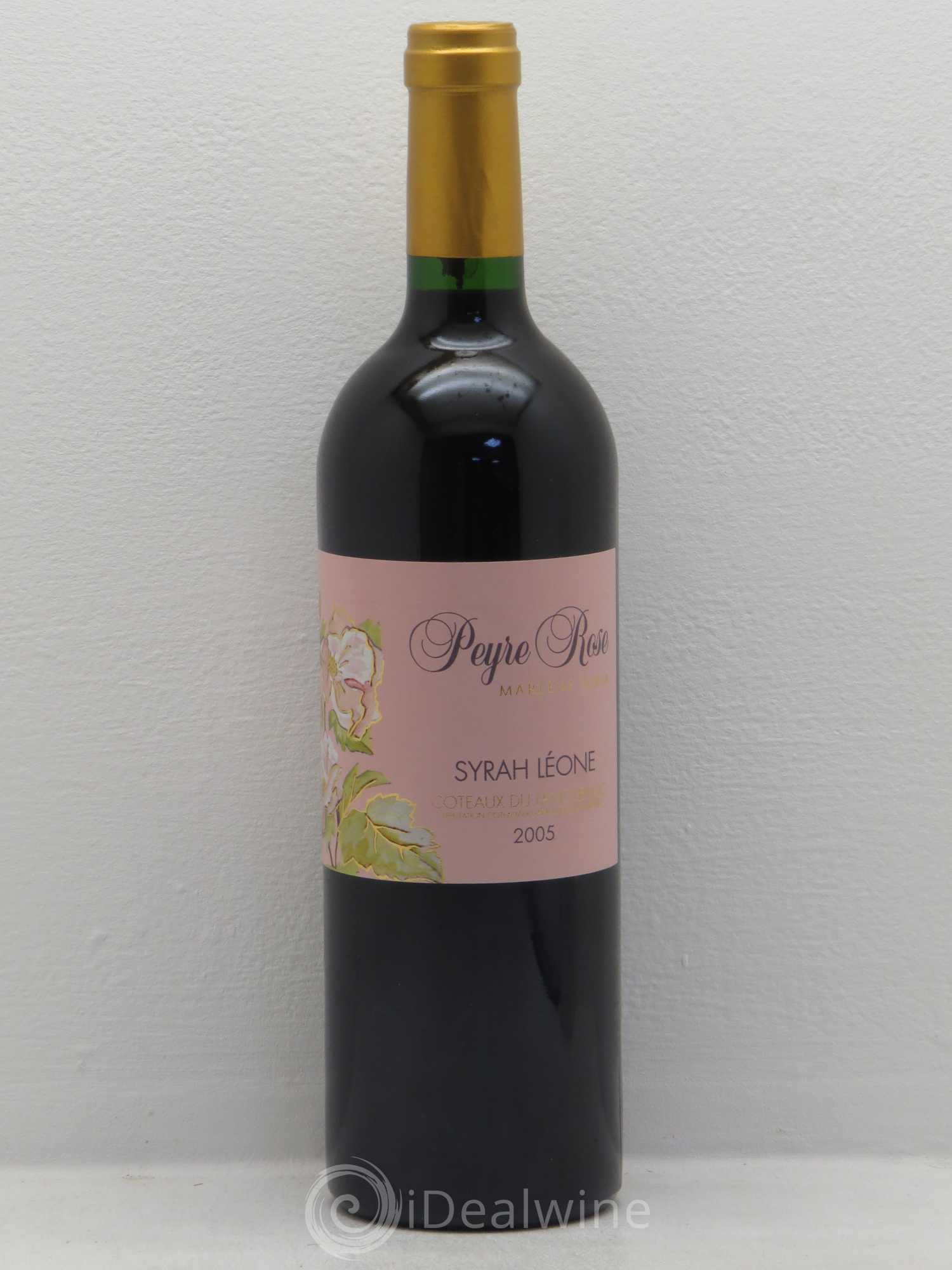 Coteaux du Languedoc Domaine Peyre Rose Belle Léone (anciennement Syrah Léone) Marlène Soria 2005 - Lot de 1 bouteille - 0